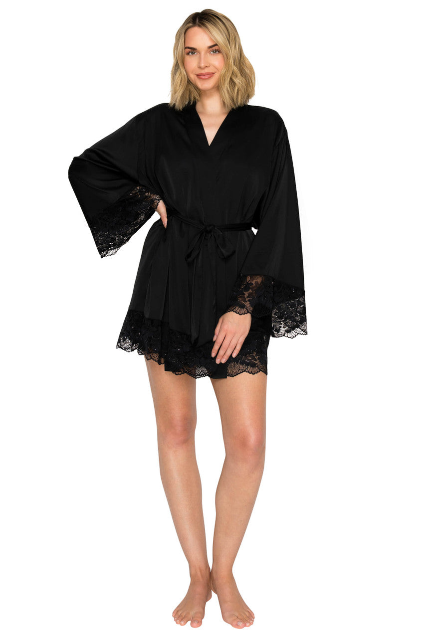 badgley-mischka-luxe-satin-short-wrap-robe-morgenmantel-bridal-white-satin image 5