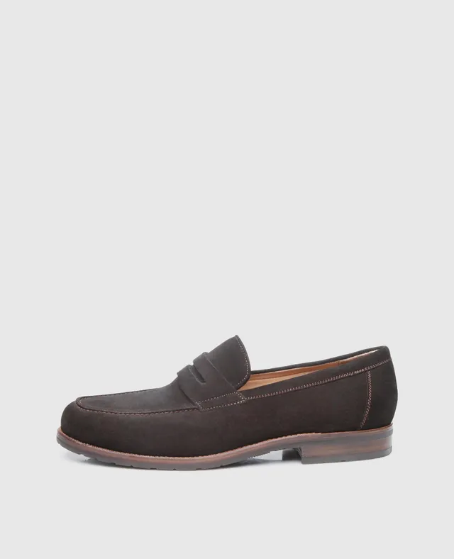 heinrich-dinkelacker-wien-plain-v-penny-loafer-espresso-velours image 1