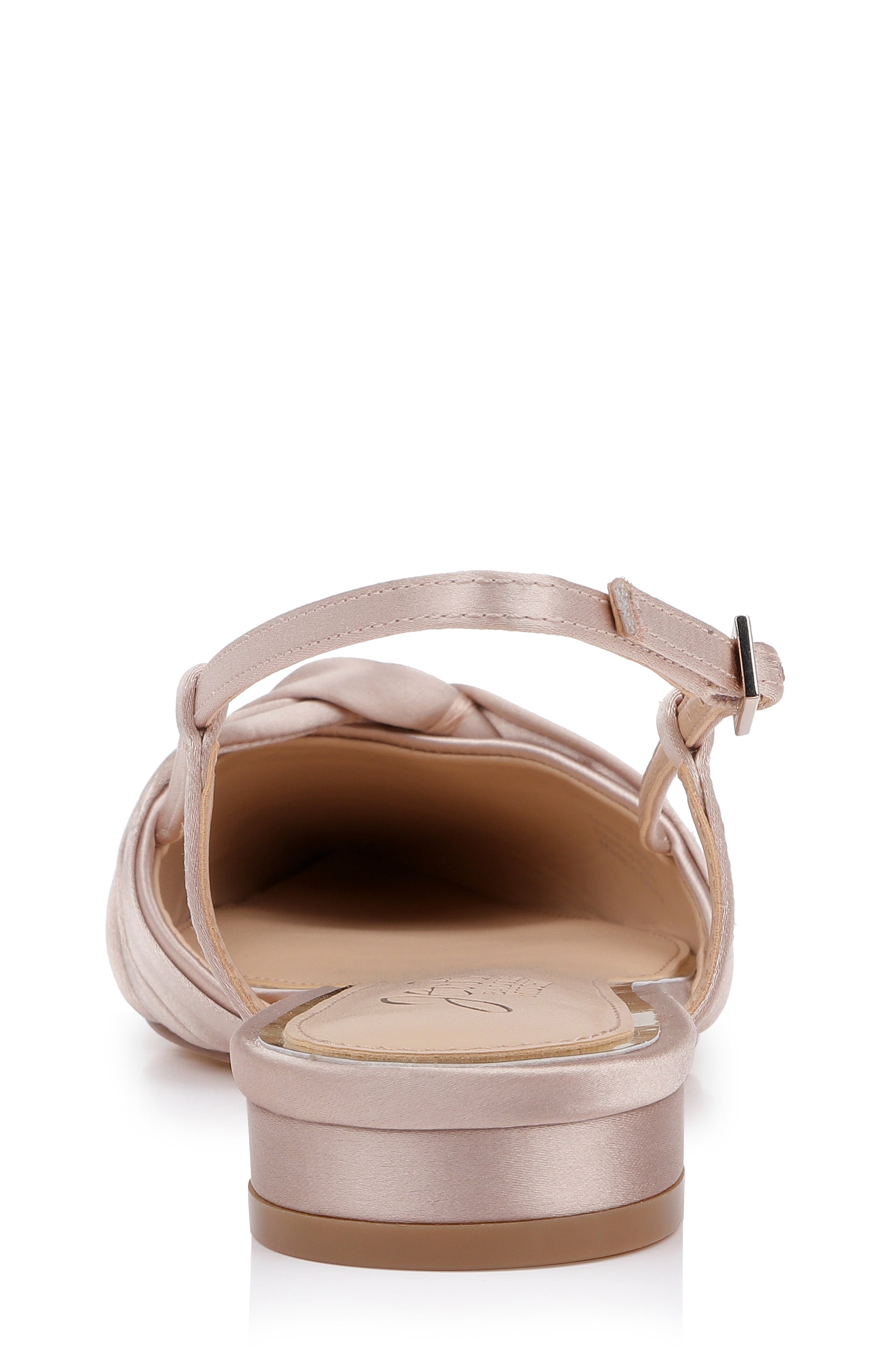 badgley-mischka-zarah-pointed-toe-slingback-flat-ballerina-dark-nude-satin image 7
