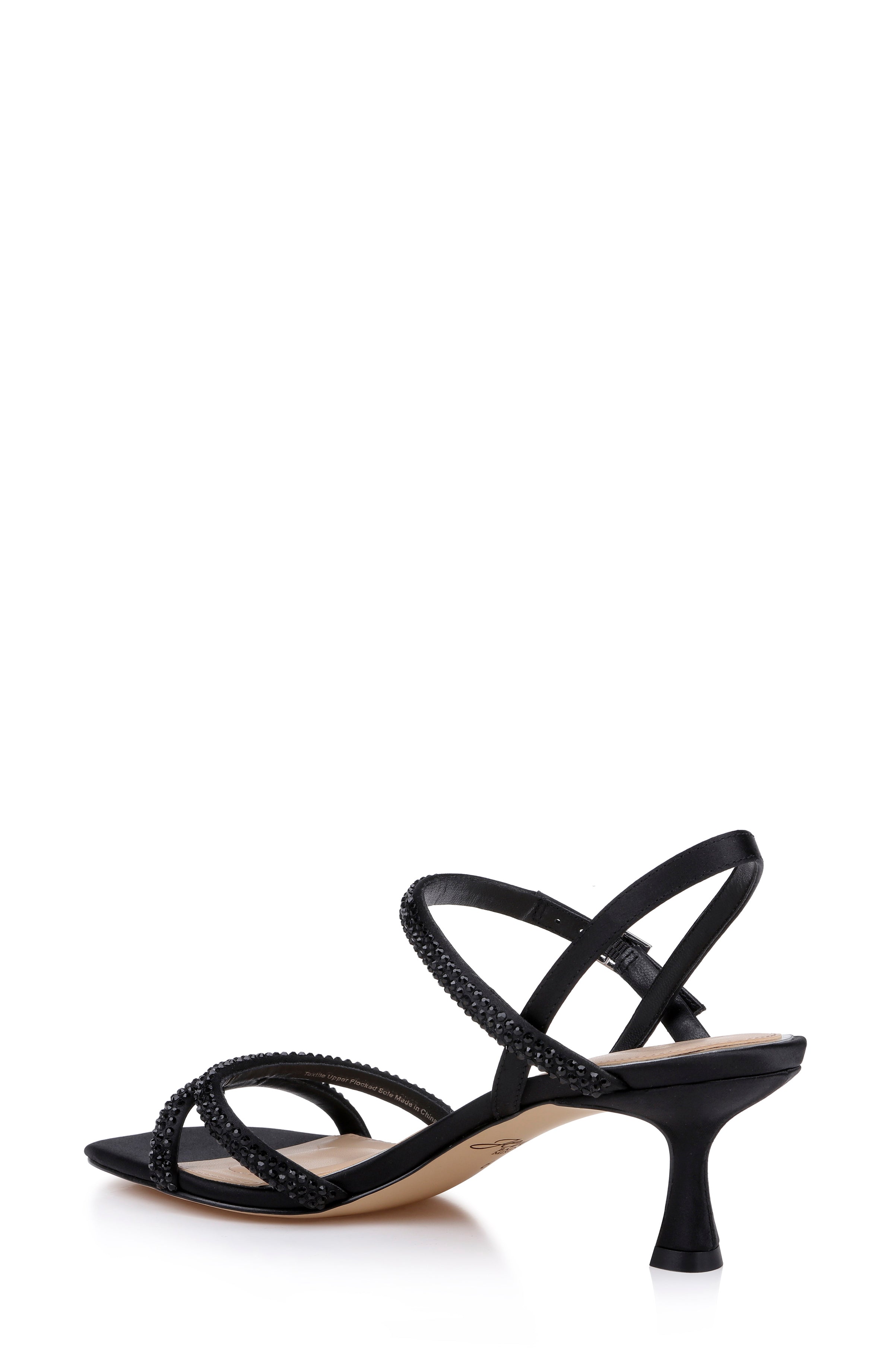 badgley-mischka-zianna-kitten-heel-sandale-satin-schwarz image 3