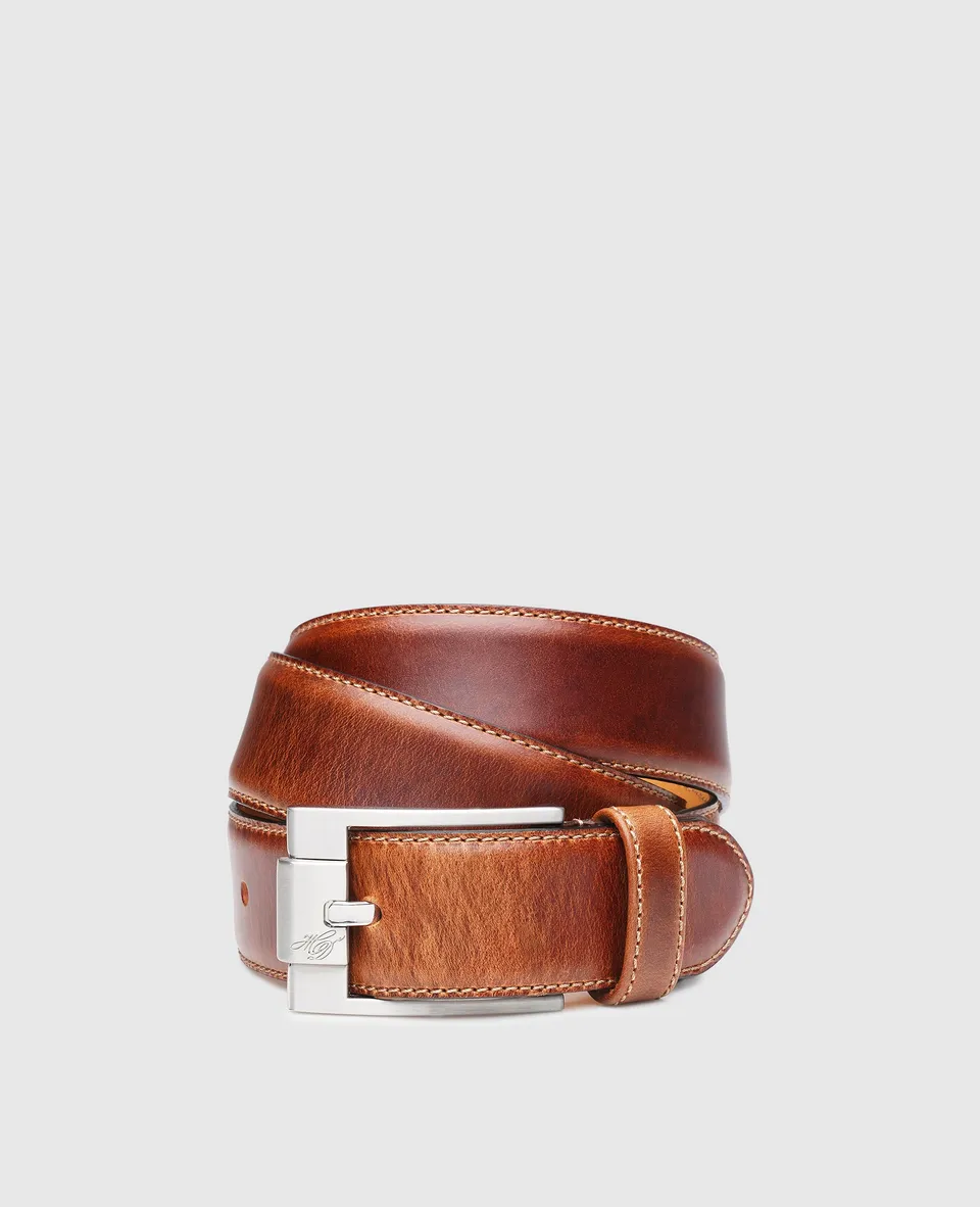 heinrich-dinkelacker-tammo-plain-ma-lederg-rtel-amber-35mm image 1