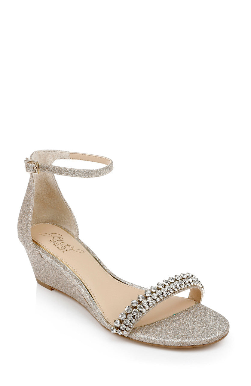 badgley-mischka-lora-keilsandalen-champagne-kristall-50mm image 1
