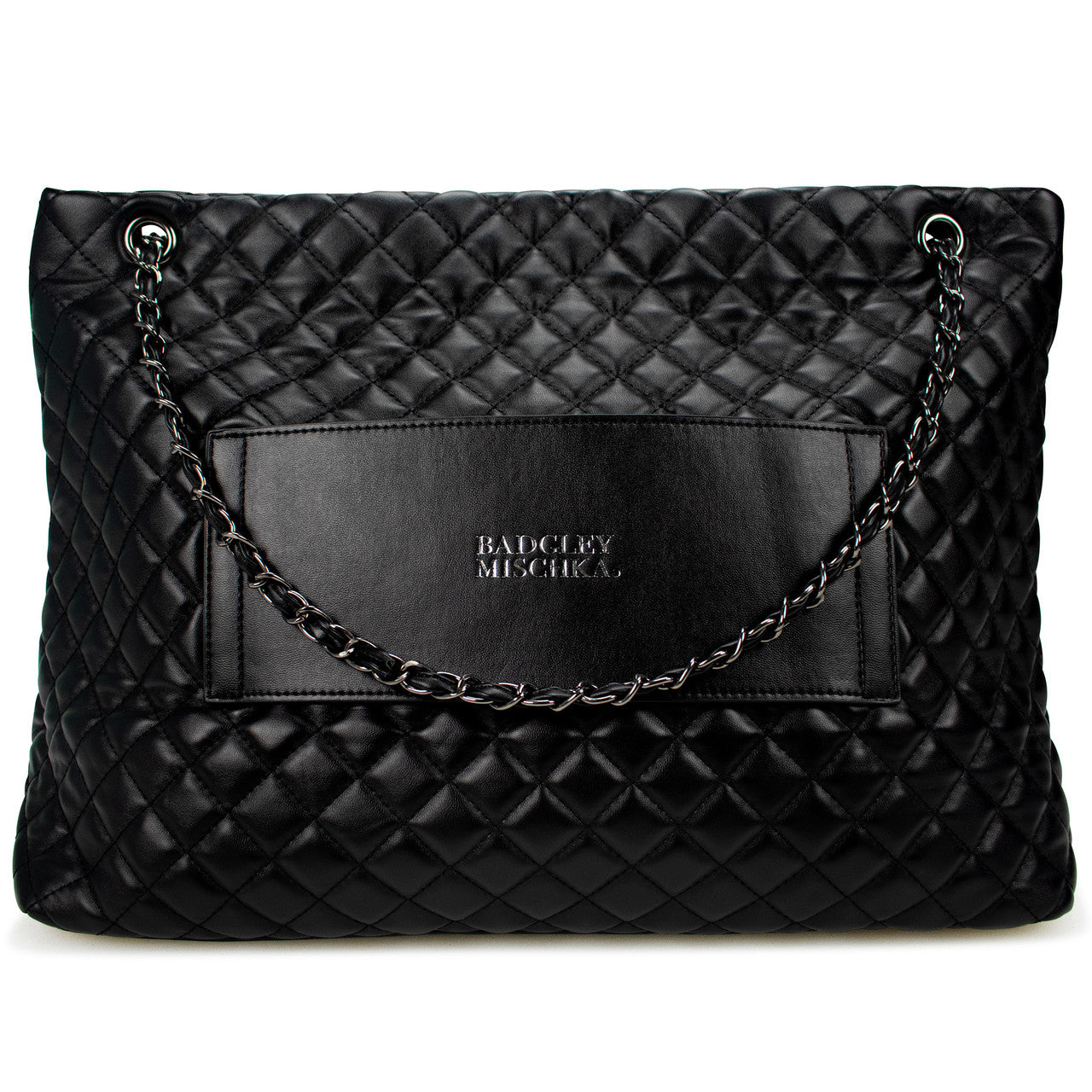 badgley-mischka-diana-weekender-tote-schwarz-vegan-gesteppt image 5