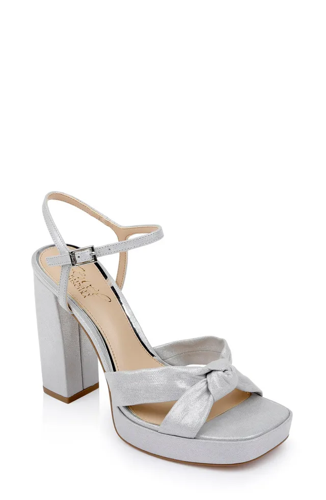 badgley-mischka-valencia-jw4702-plateausandal-silber-blockabsatz image 1
