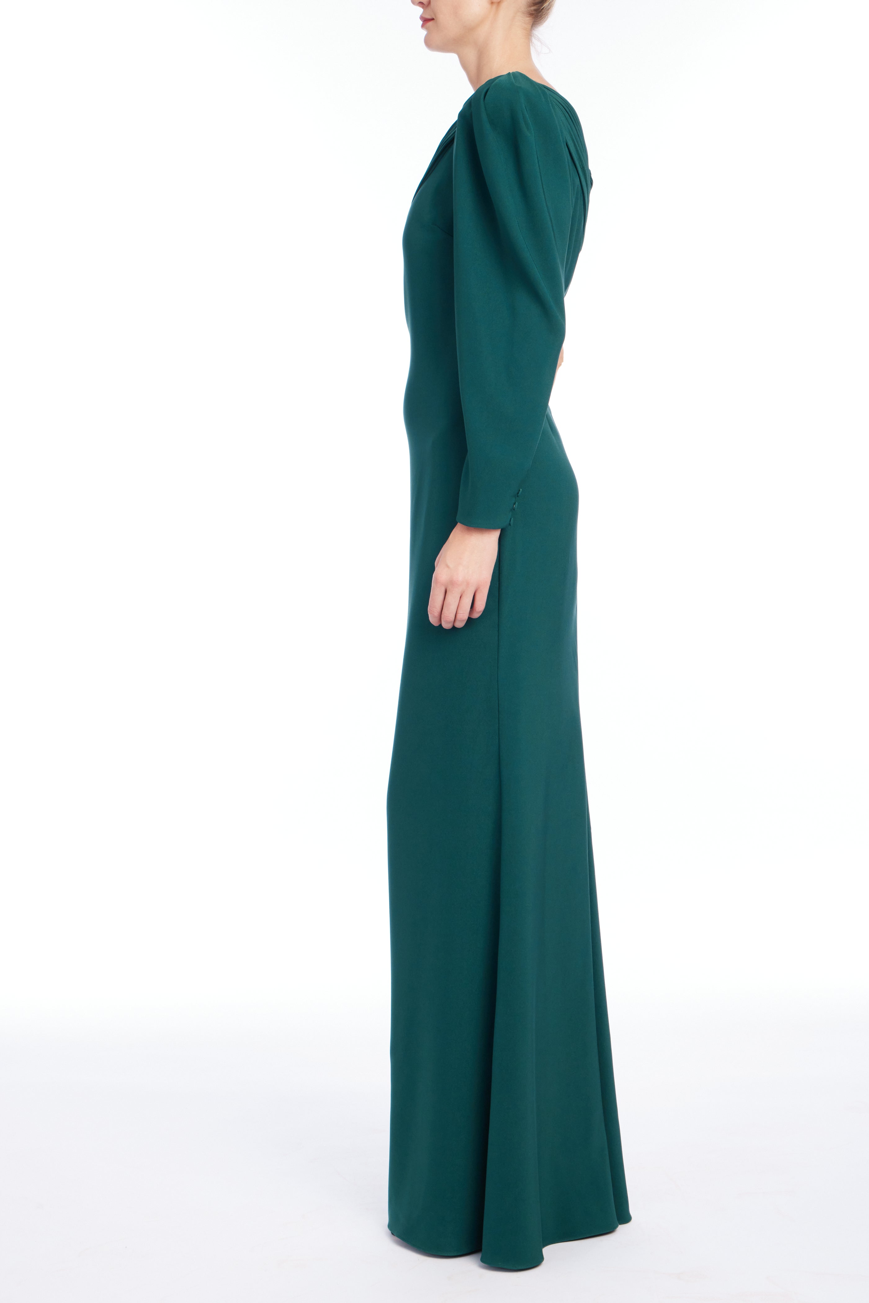 badgley-mischka-one-sleeve-gown-tannengr-n image 2
