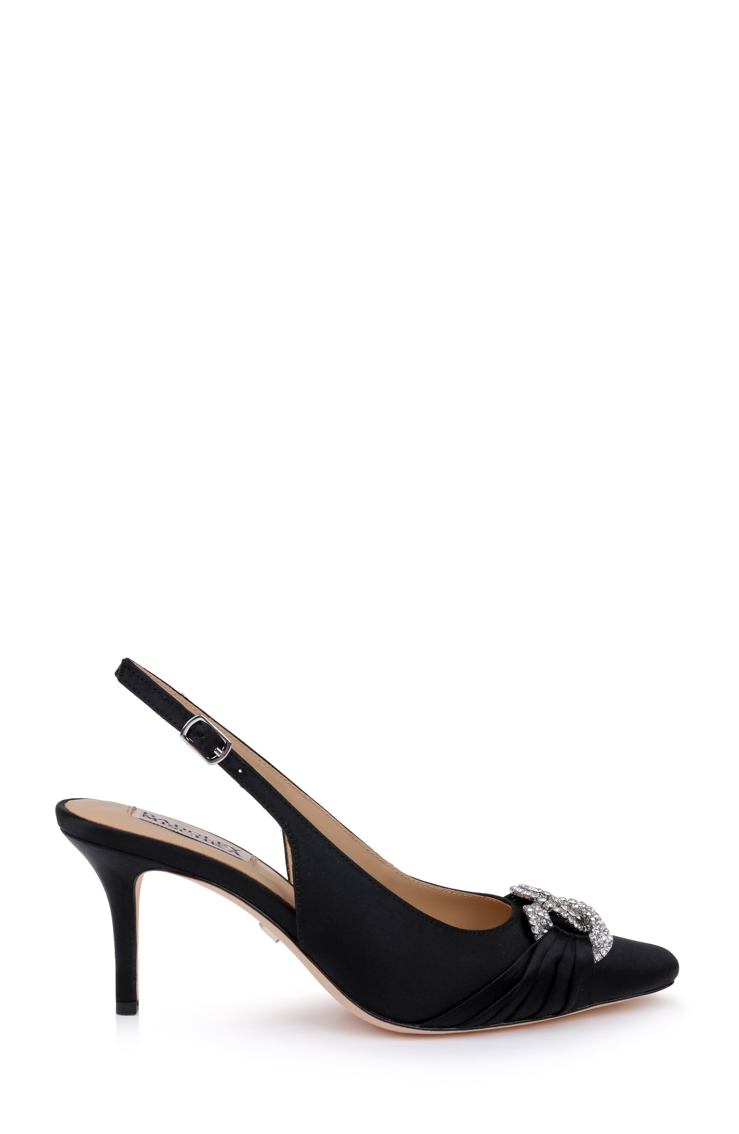 badgley-mischka-ripley-pointed-toe-slingback-pumps-schwarz-satin image 3