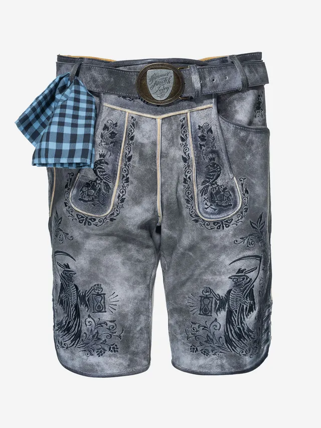 himmel-arsch-zwirn-boandl-zwanziger-lederhose-wildbock-g-rtel image 1