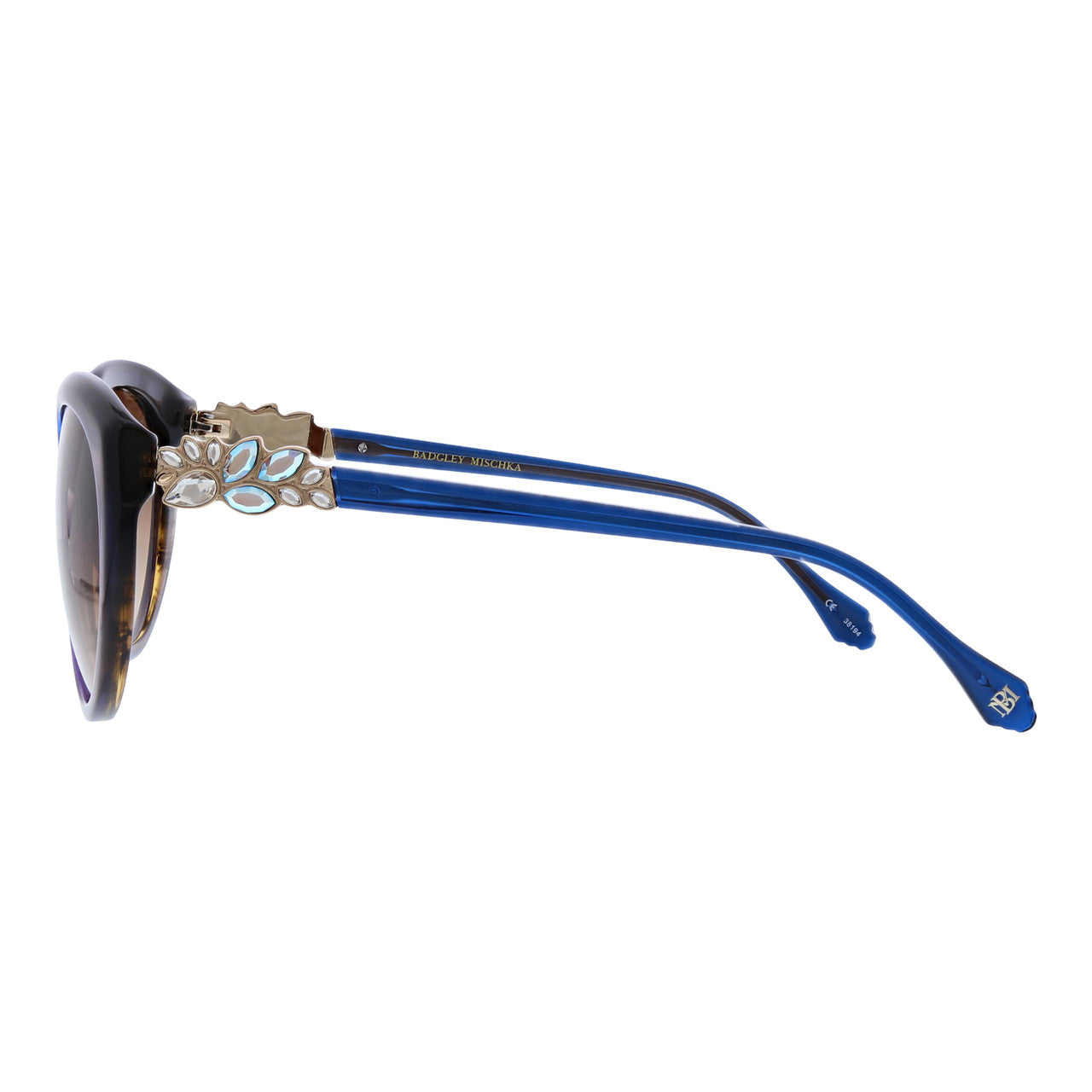 badgley-mischka-perrine-sonnenbrille-indigo-rund image 2
