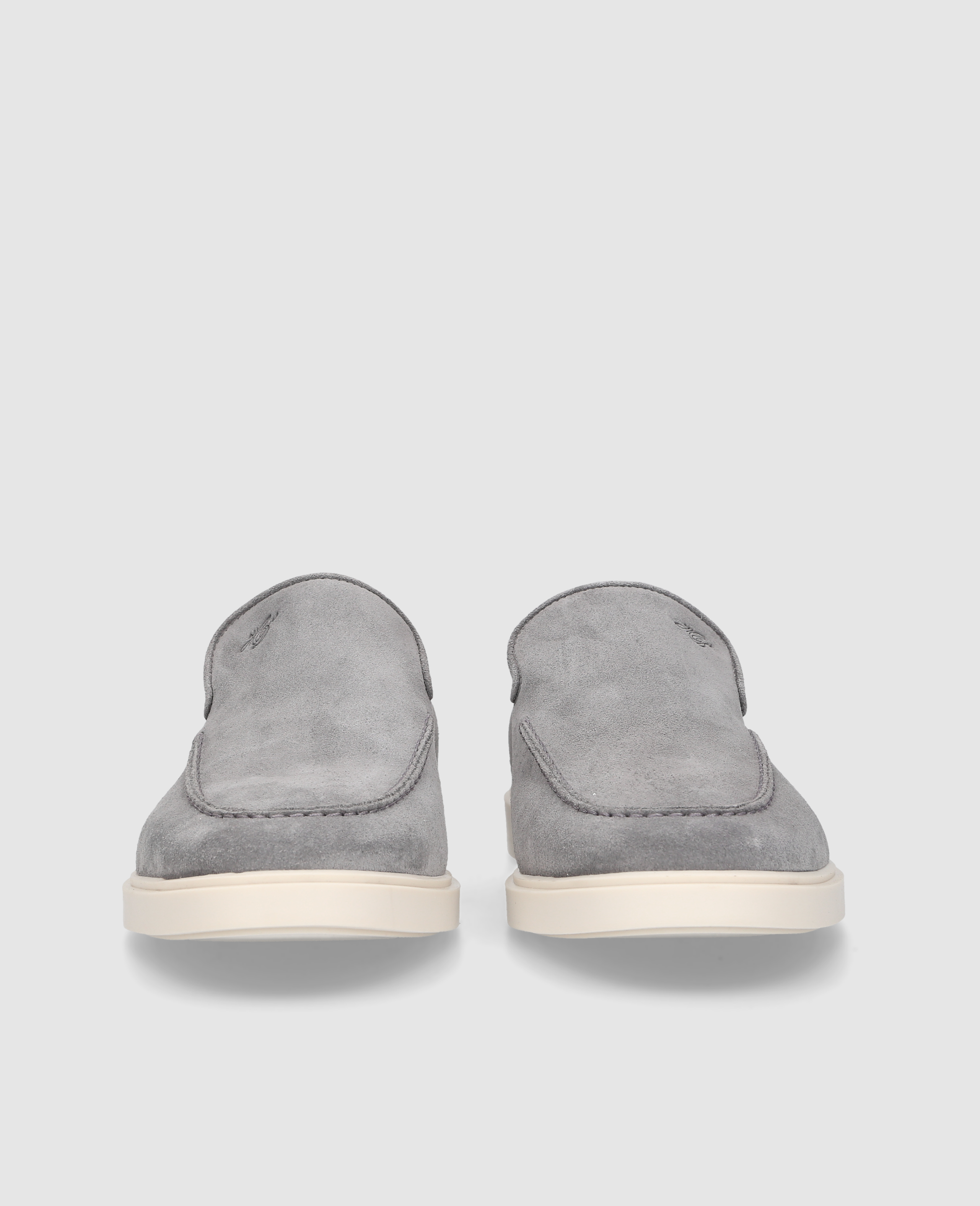 heinrich-dinkelacker-genua-plain-v-loafer-grau-kalbsvelours image 5