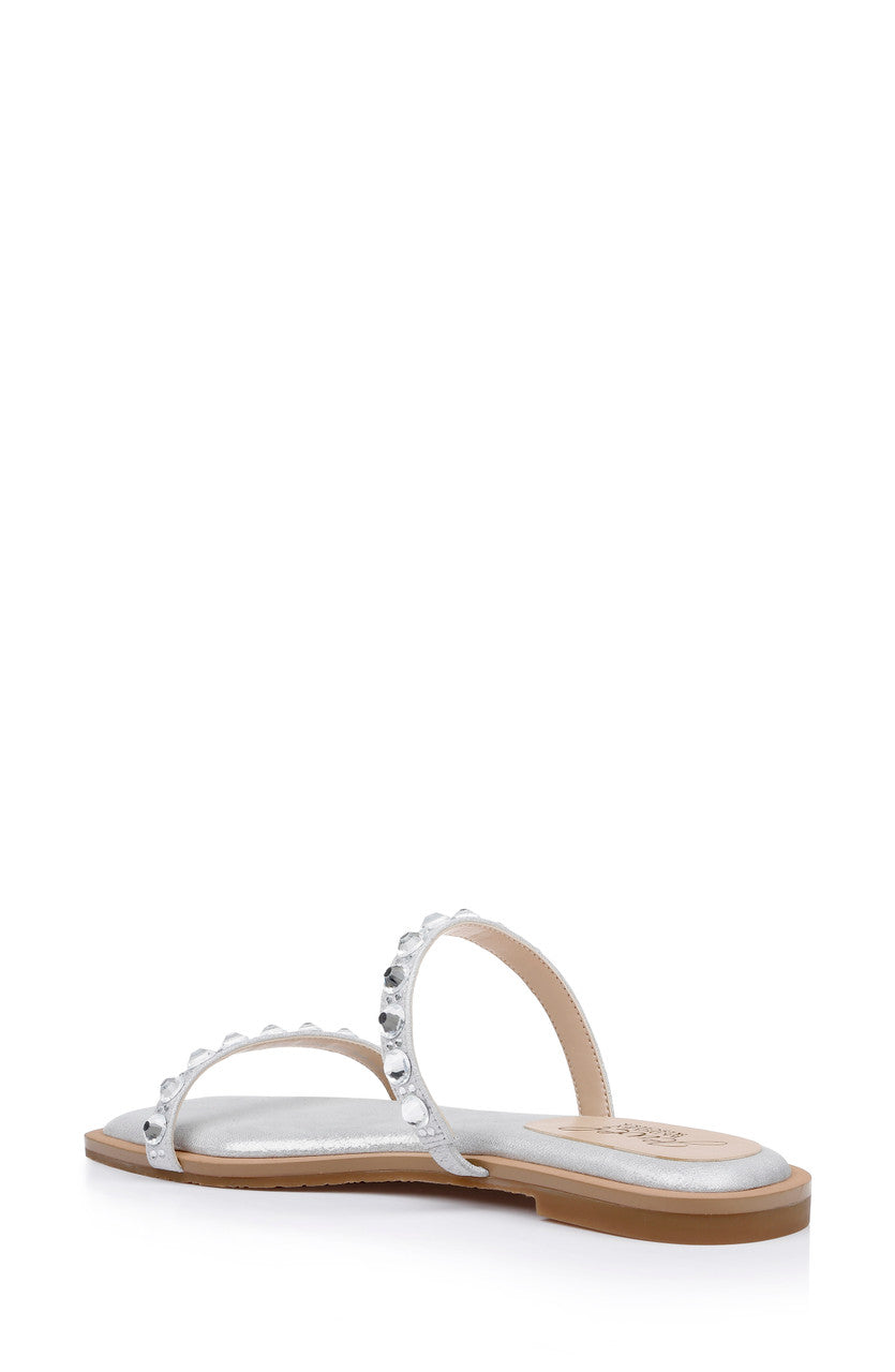 badgley-mischka-honesty-flache-sandalen-schwarz-strass image 3
