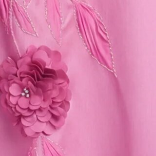 badgley-mischka-midi-kleid-rose-strapless-mit-3d-blumen image 4