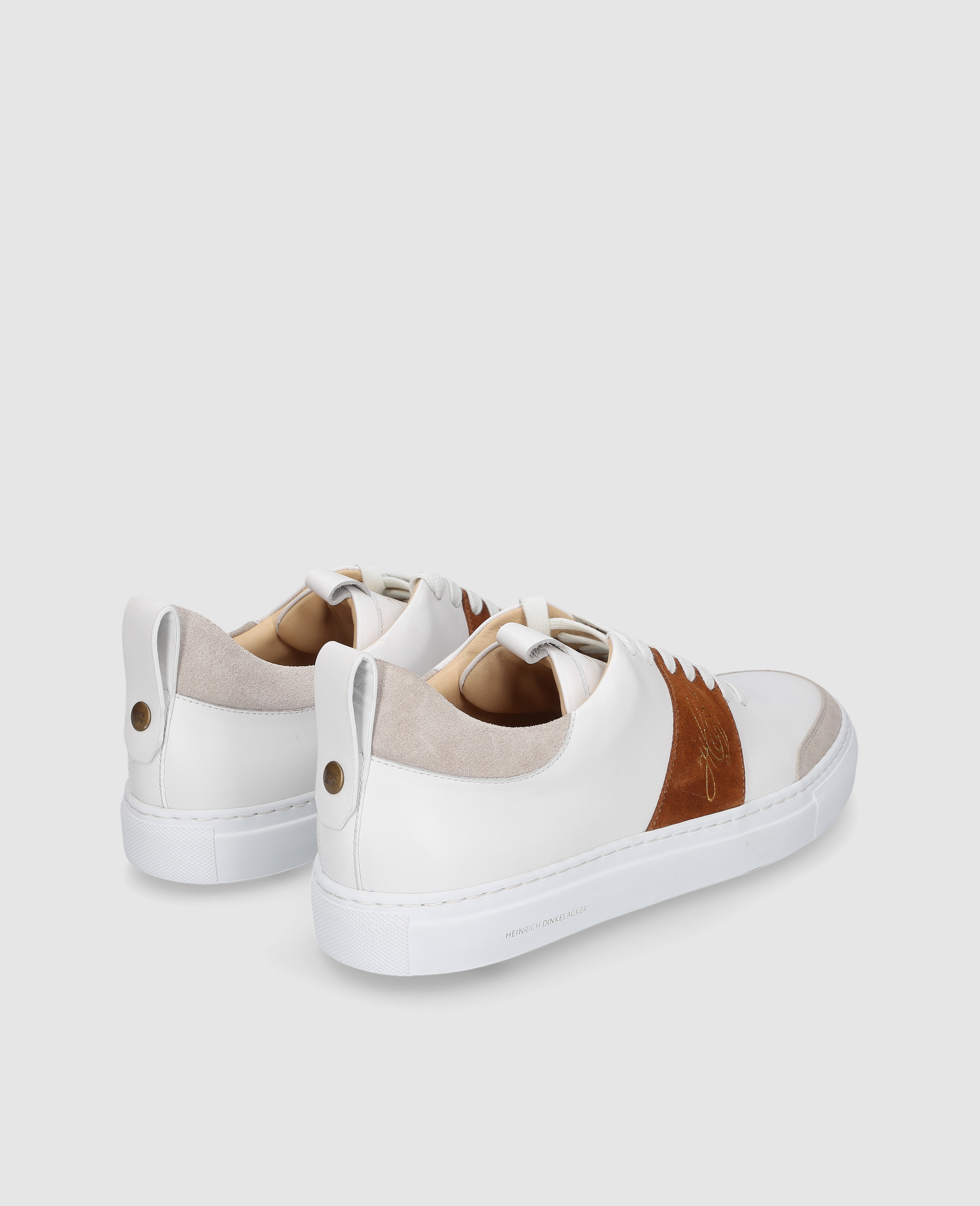 heinrich-dinkelacker-turin-tennis-np-sneaker-wei-rotbraun image 3