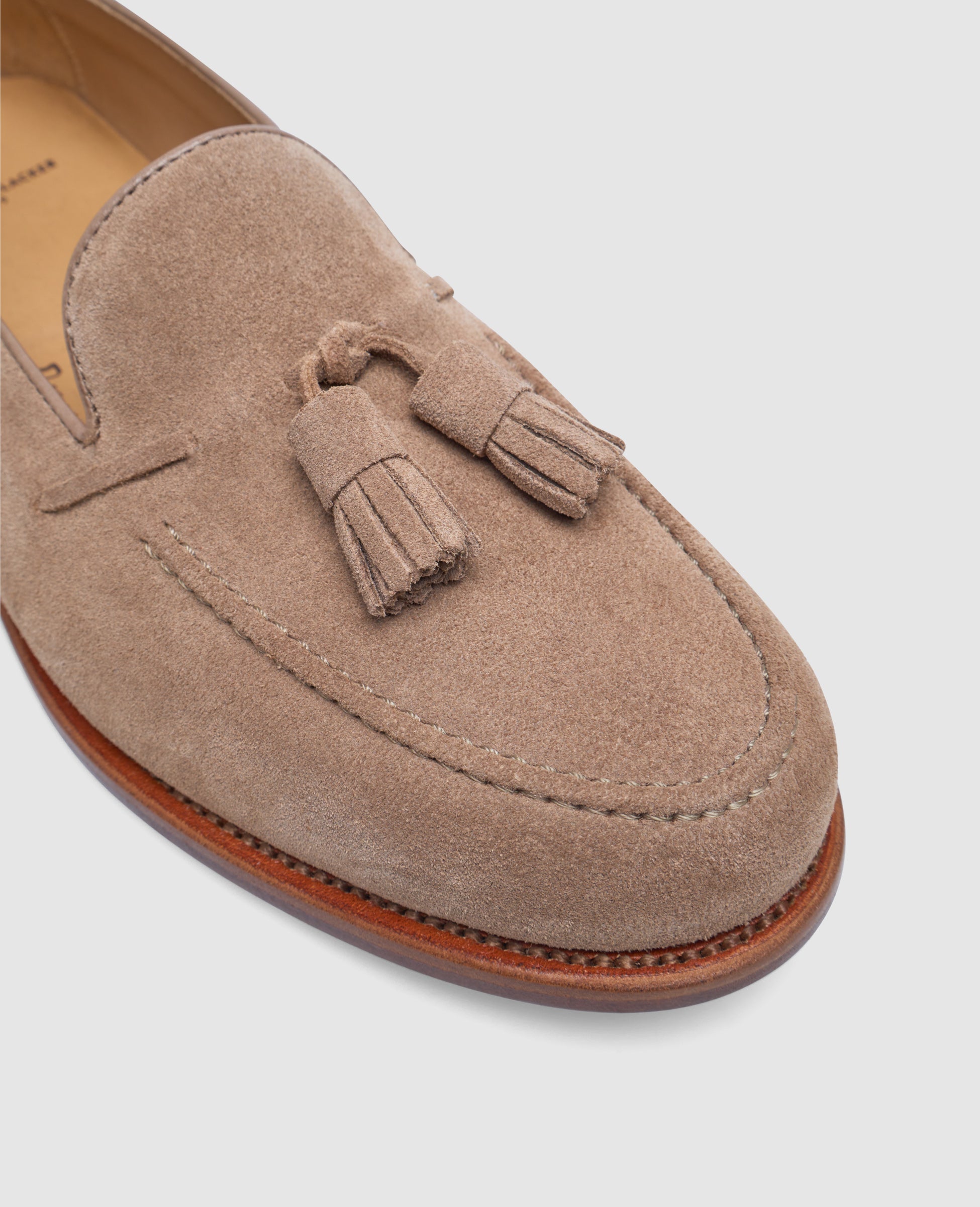 heinrich-dinkelacker-wien-plain-tassel-loafer-beige-velours image 4