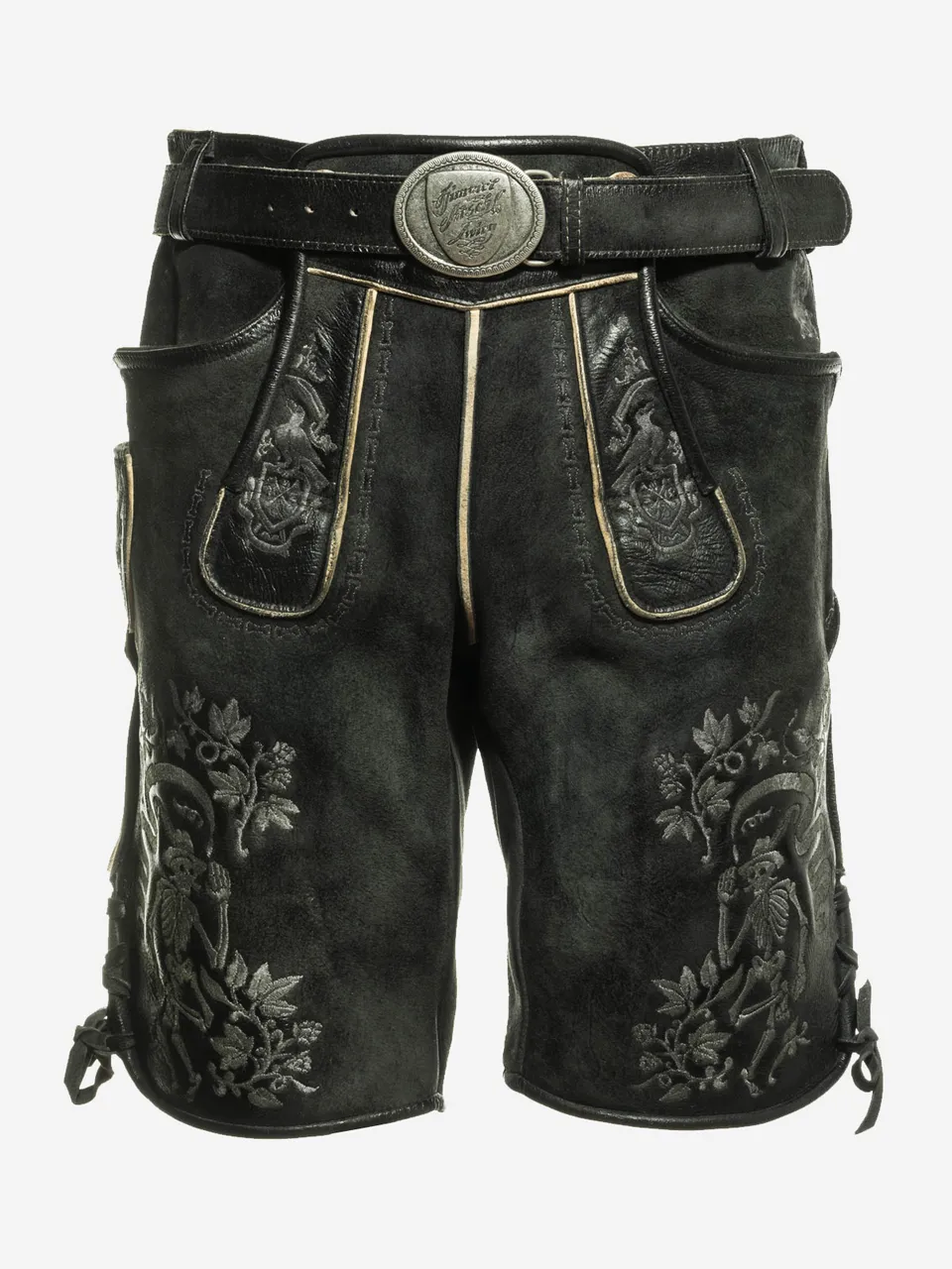 himmel-arsch-zwirn-boandlkramer-lederhose-mit-g-rtel-wildbock image 1