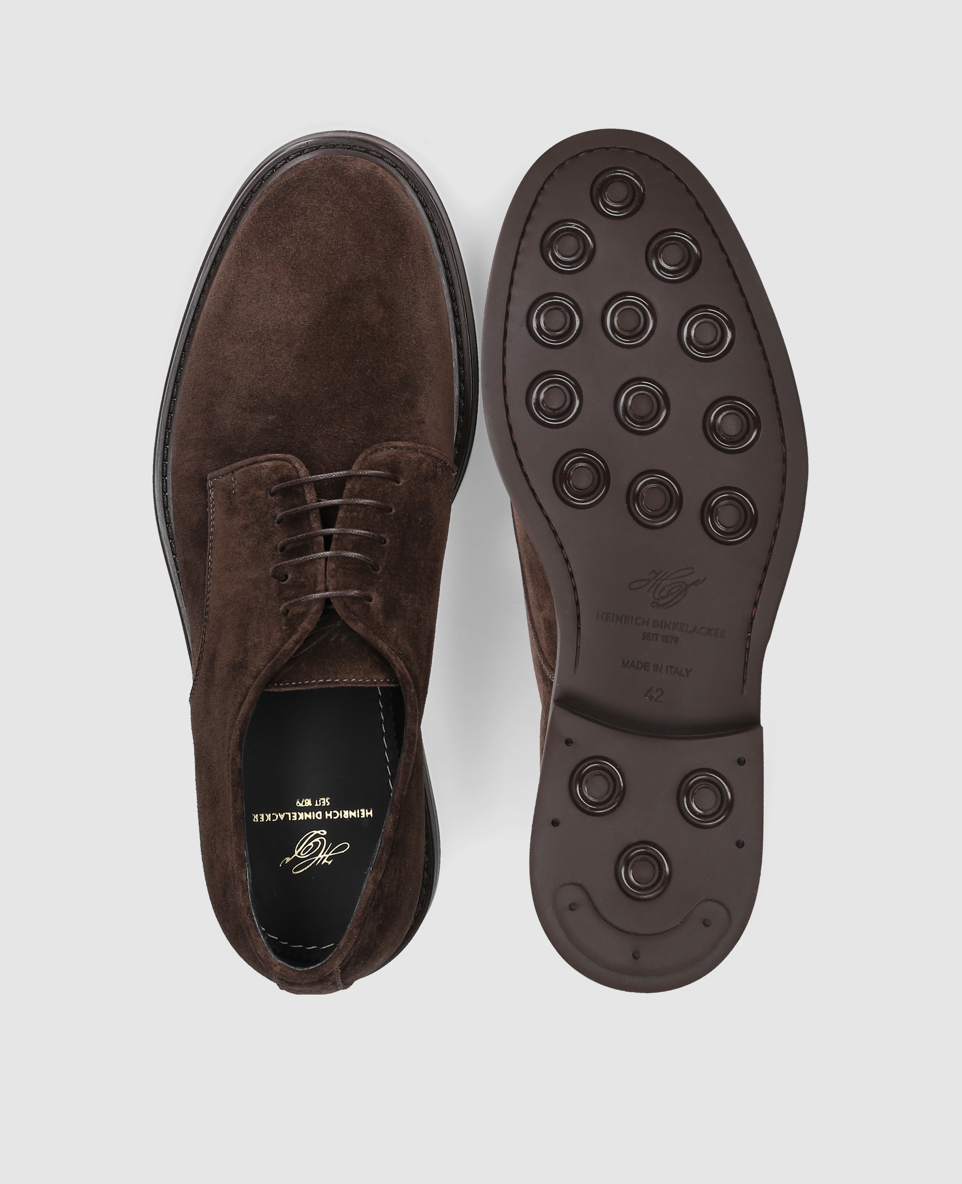 heinrich-dinkelacker-florenz-plain-v-derby-dunkelbraun-velours image 7