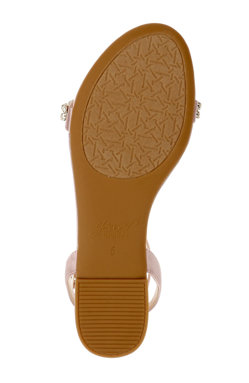 badgley-mischka-daria-flache-sandalen-light-gold-perlen image 6