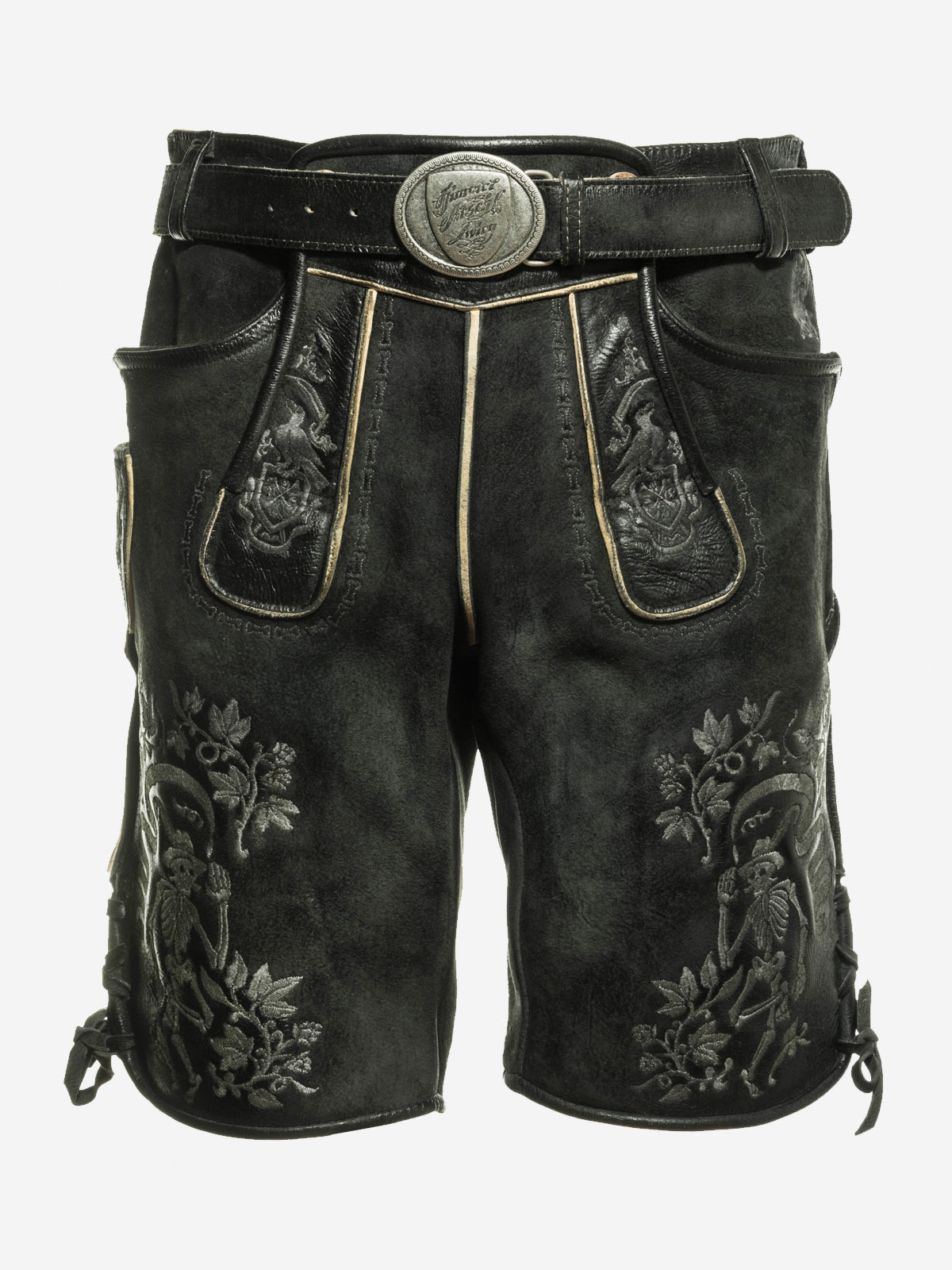 himmel-arsch-zwirn-boandlkramer-lederhose-mit-g-rtel-wildbock image 1
