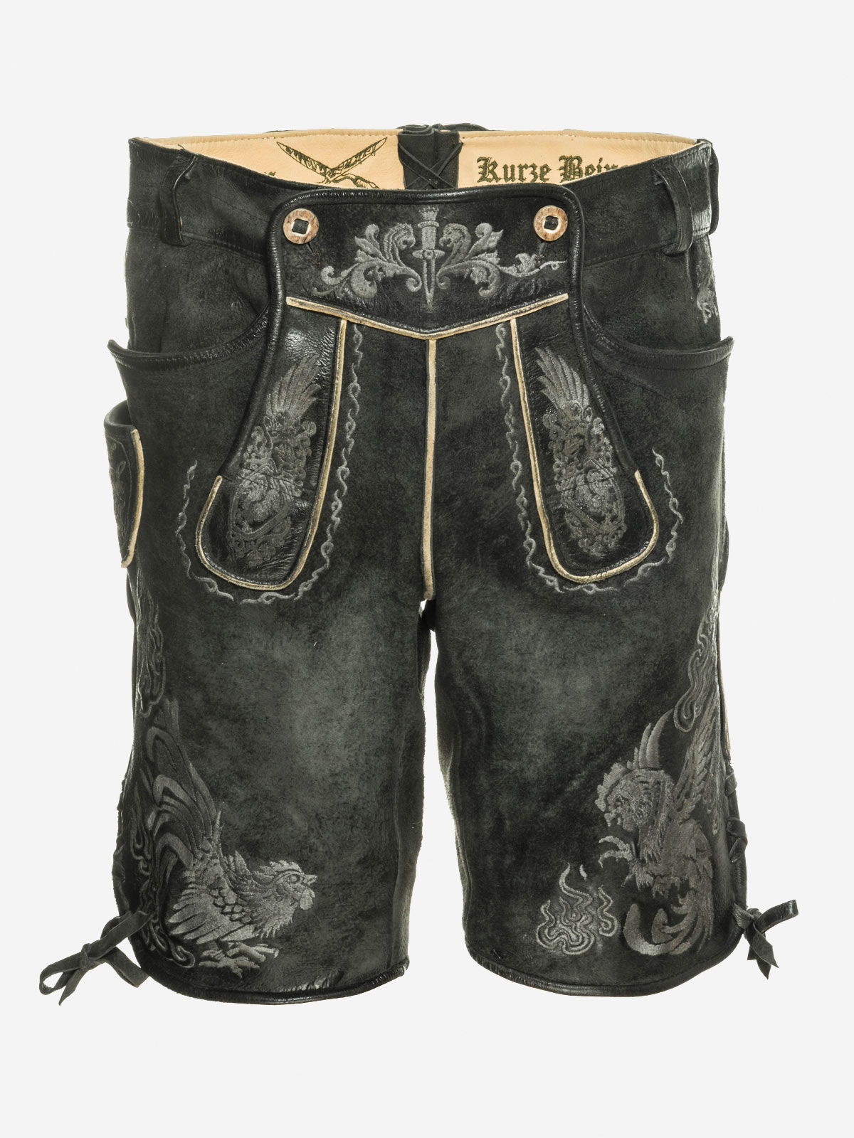 himmel-arsch-zwirn-hahnenkampf-lederhose-wildbock-mit-g-rtel image 2
