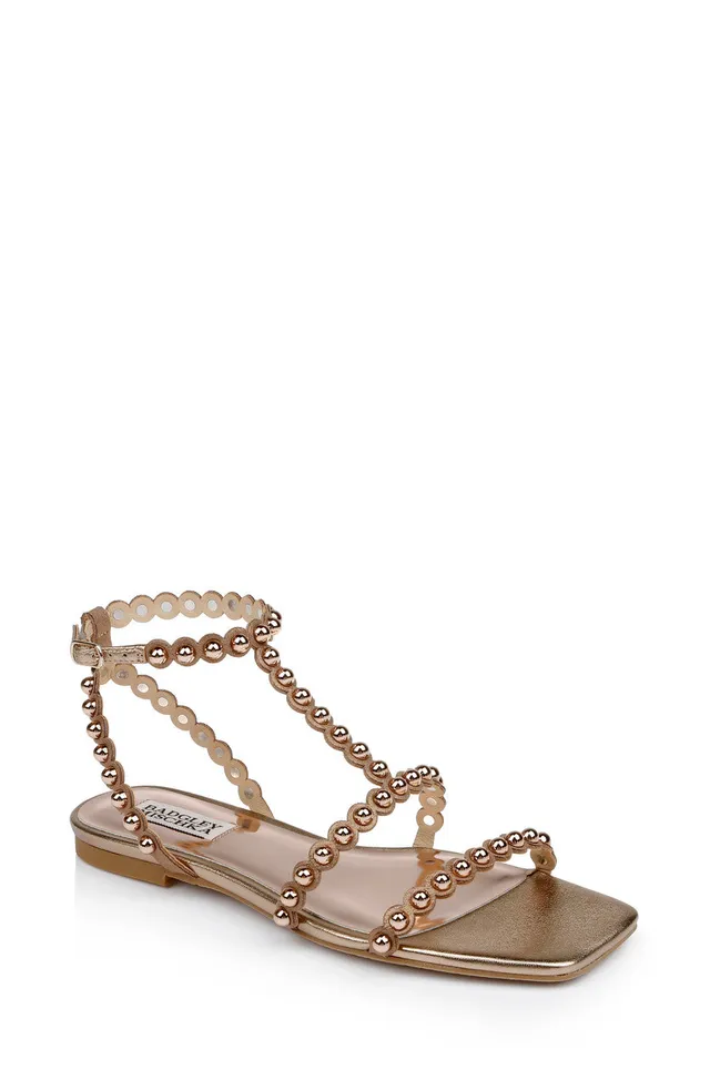 badgley-mischka-cami-mp7317-flache-sandale-bronze-perlen image 1