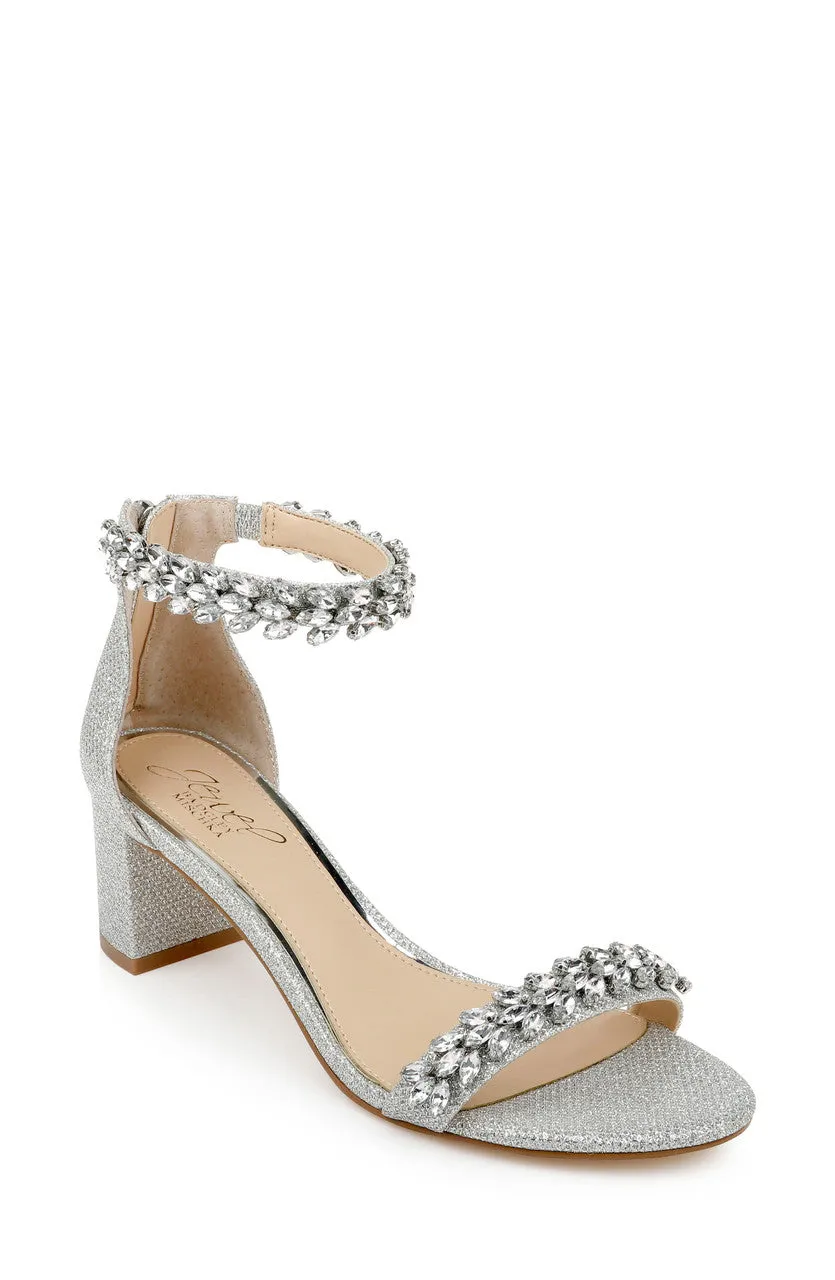 badgley-mischka-bronwen-abendschuhe-silber-blockabsatz image 1