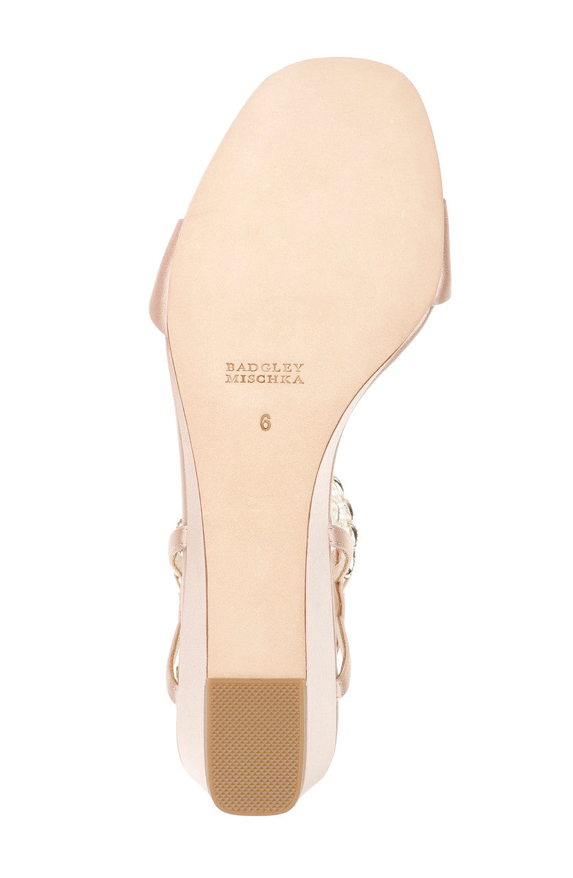 badgley-mischka-kaelyn-wedge-ivory-satin-keilabsatz image 6