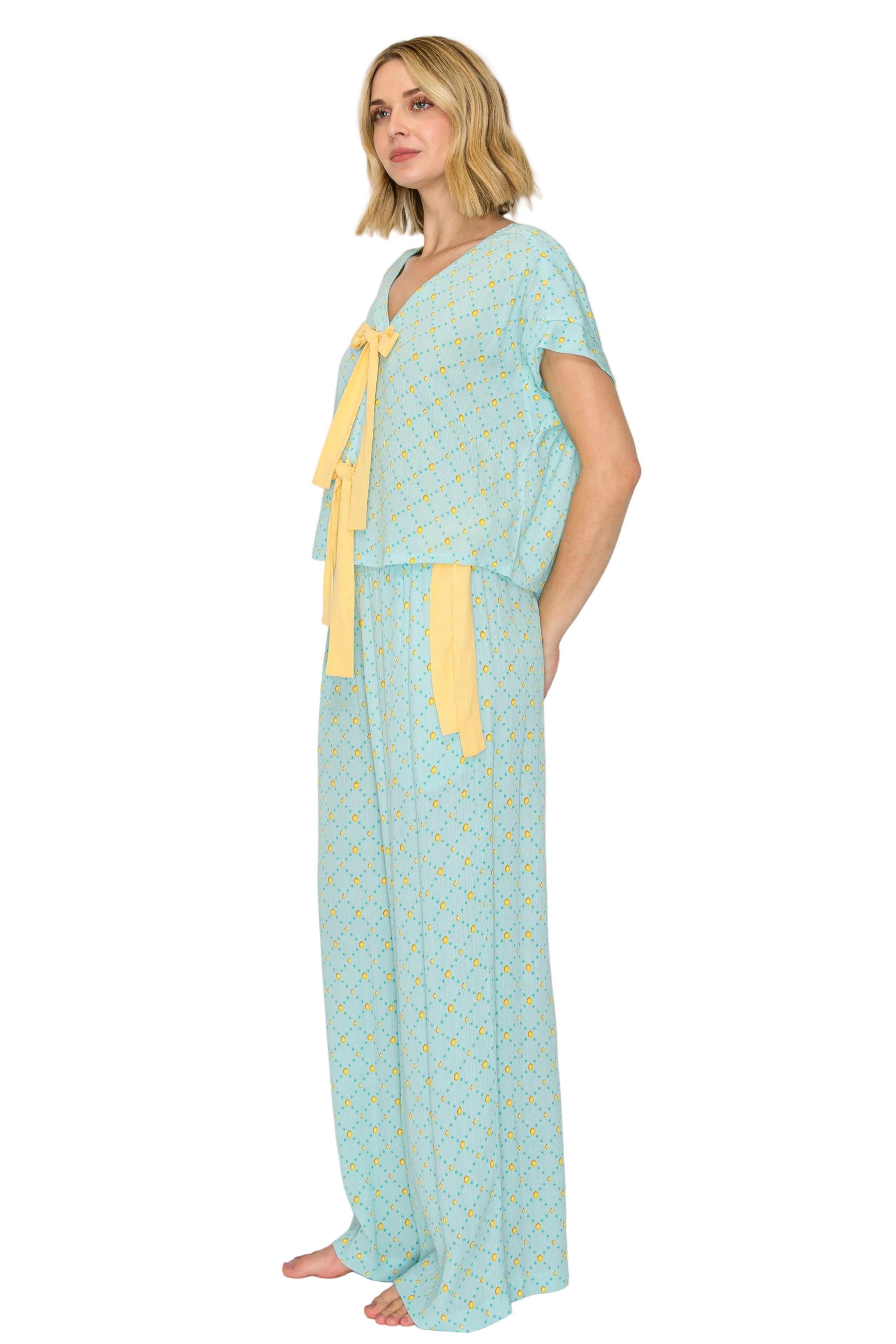 badgley-mischka-luxe-bml174-pyjama-set-blau-viskose image 4