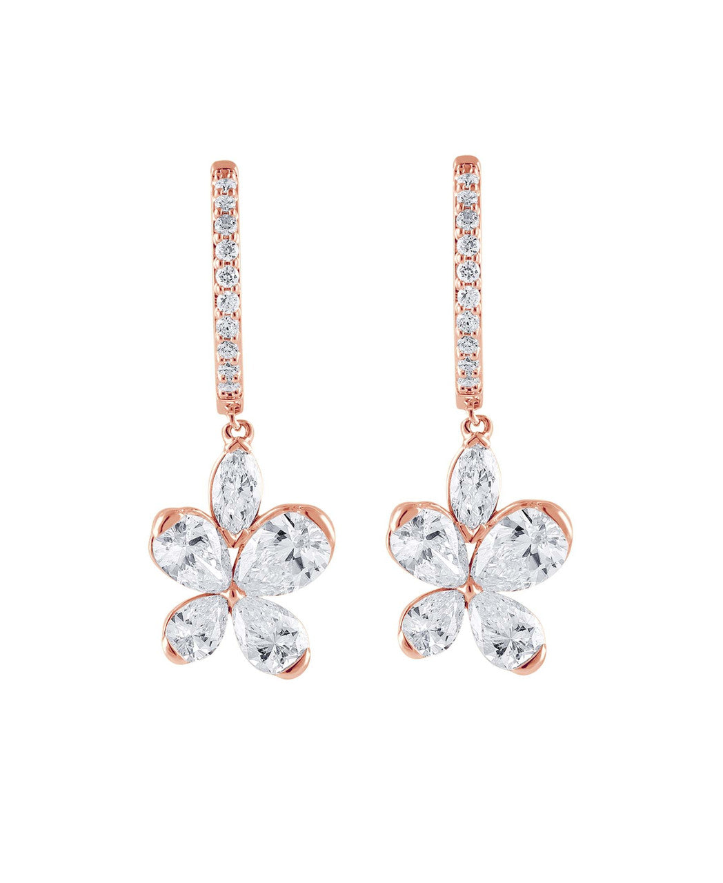 badgley-mischka-er1026-diamant-creolen-gelbgold-schmetterling image 7