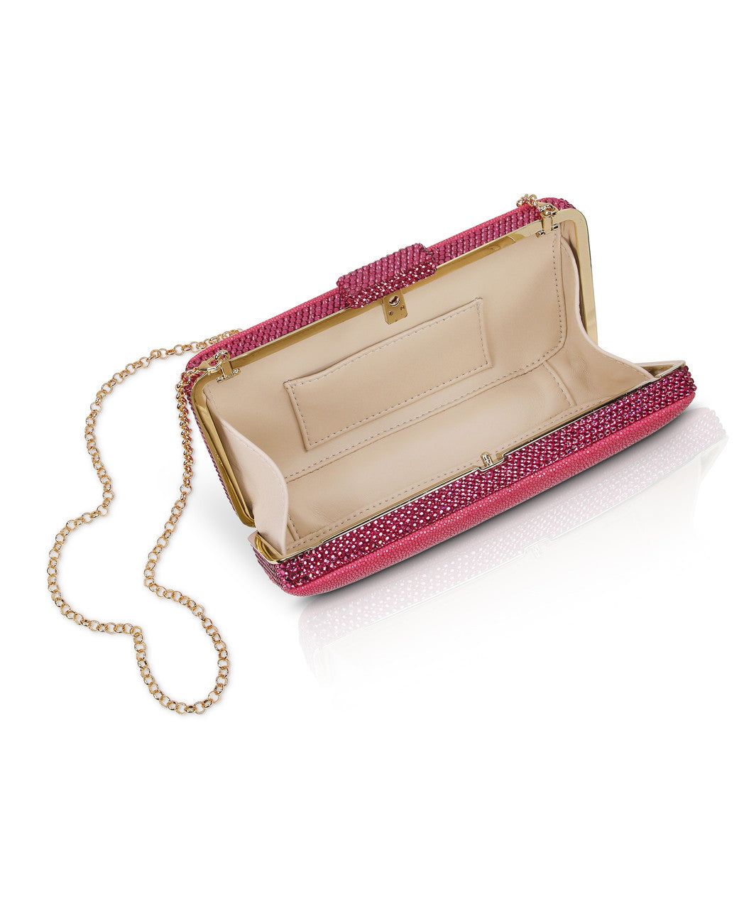 badgley-mischka-evelyn-clutch-cherry-blossom-stingray-leder image 4