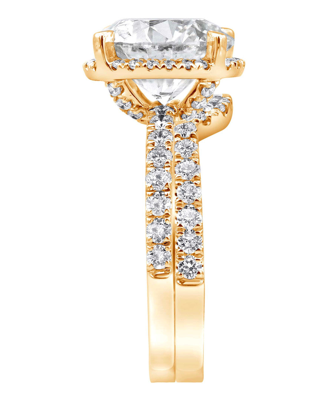 badgley-mischka-diamond-rings-bridal-set-rosegold-4ct-14k image 2