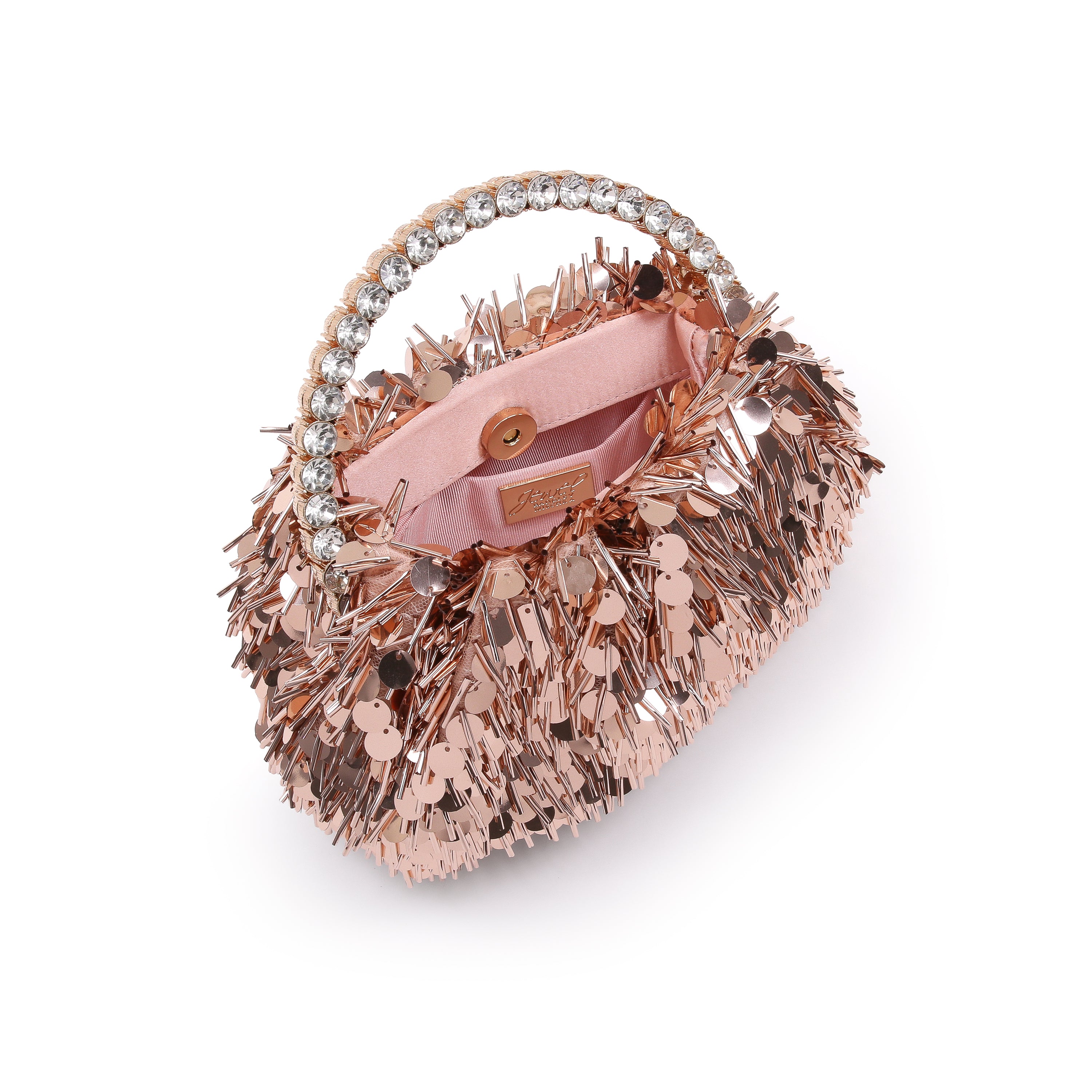 badgley-mischka-noa-pouch-clutch-blau-pailletten-perlen image 7
