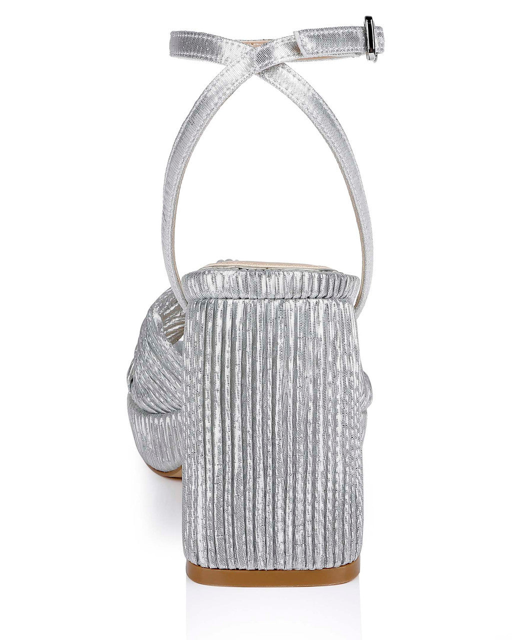 badgley-mischka-tyler-pumps-blockabsatz-silver-fabric image 7
