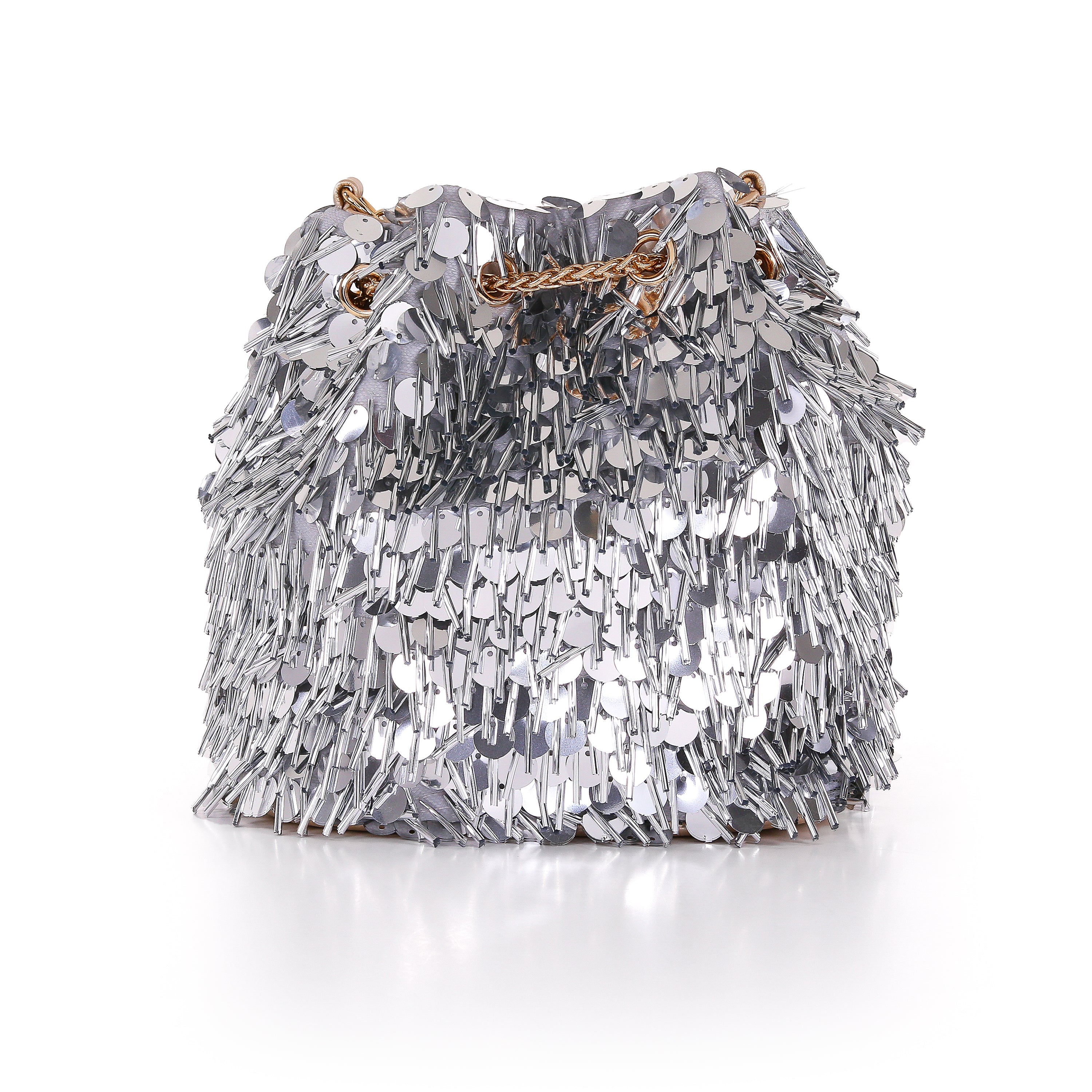 badgley-mischka-piper-bucket-bag-silber-gold-pailletten image 3