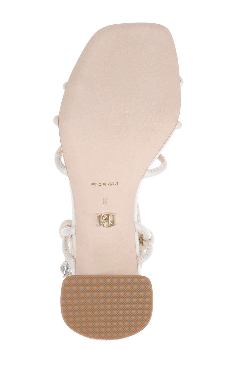 badgley-mischka-xiara-slingback-sandale-creme-leder-blockabsatz image 6