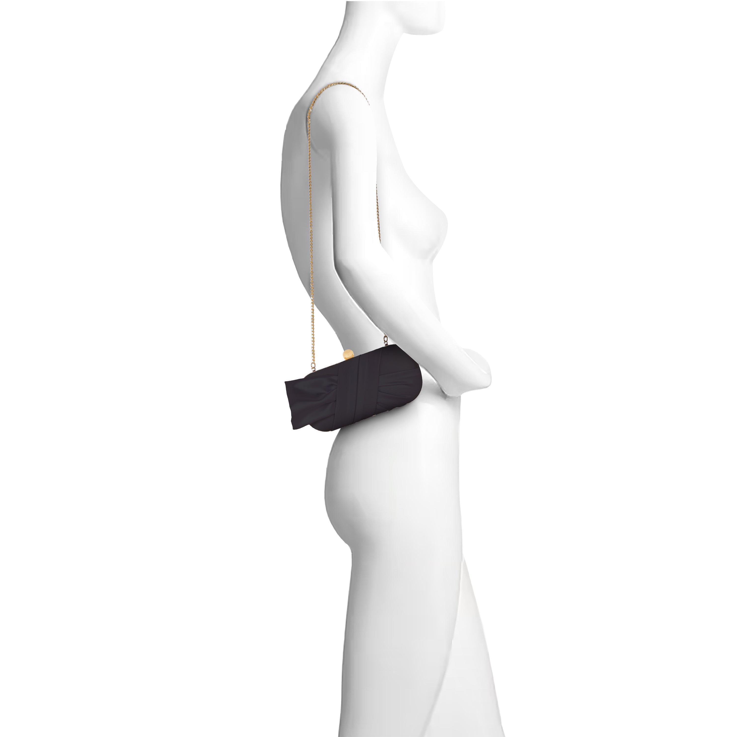 badgley-mischka-margo-satin-tie-minaudiere-clutch-schwarz-satin image 5