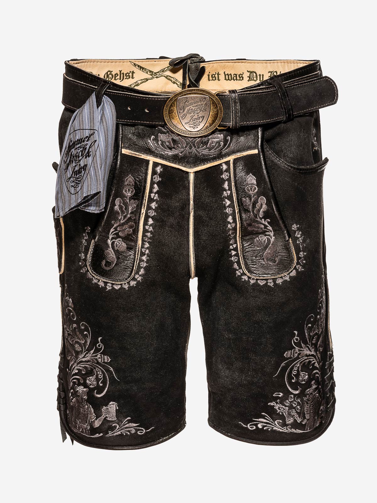 himmel-arsch-zwirn-boandlkaspar-lederhose-wildbock-mit-g-rtel image 1