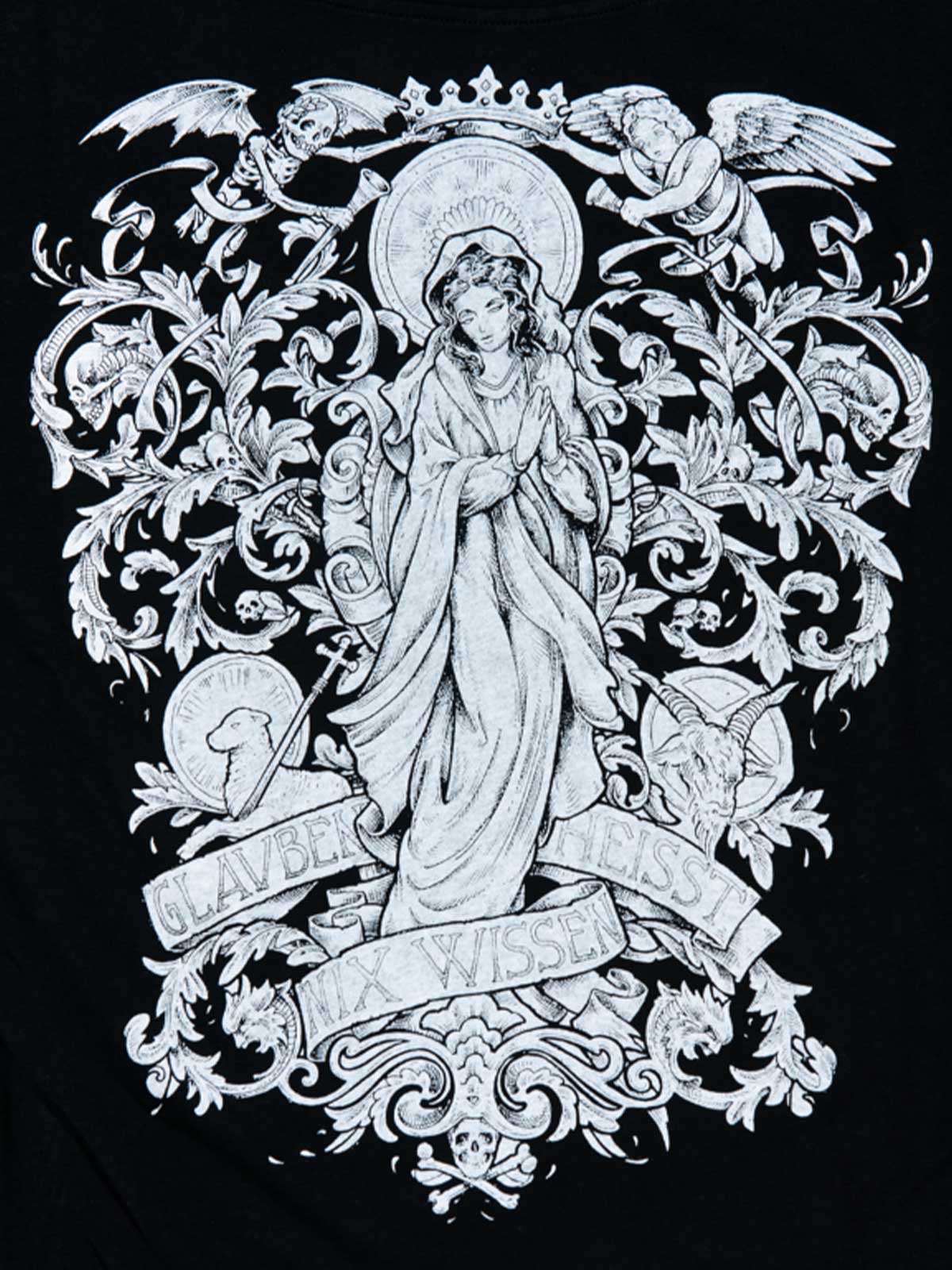 himmel-arsch-zwirn-glauben-heisst-nix-wissen-t-shirt-baumwolle image 2