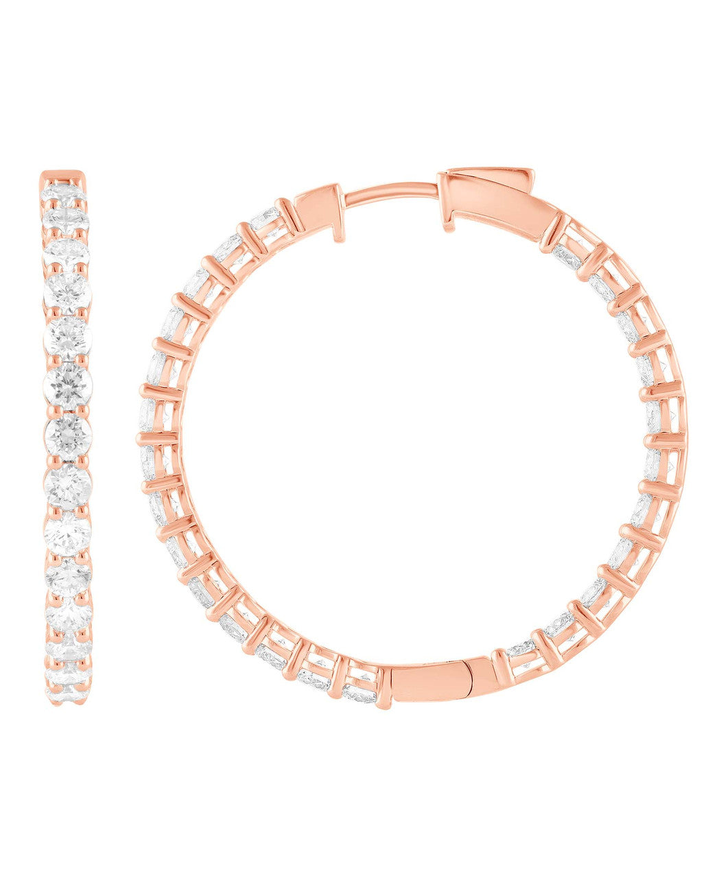 badgley-mischka-in-out-diamant-creolen-14k-wei-gold-34-mm image 6