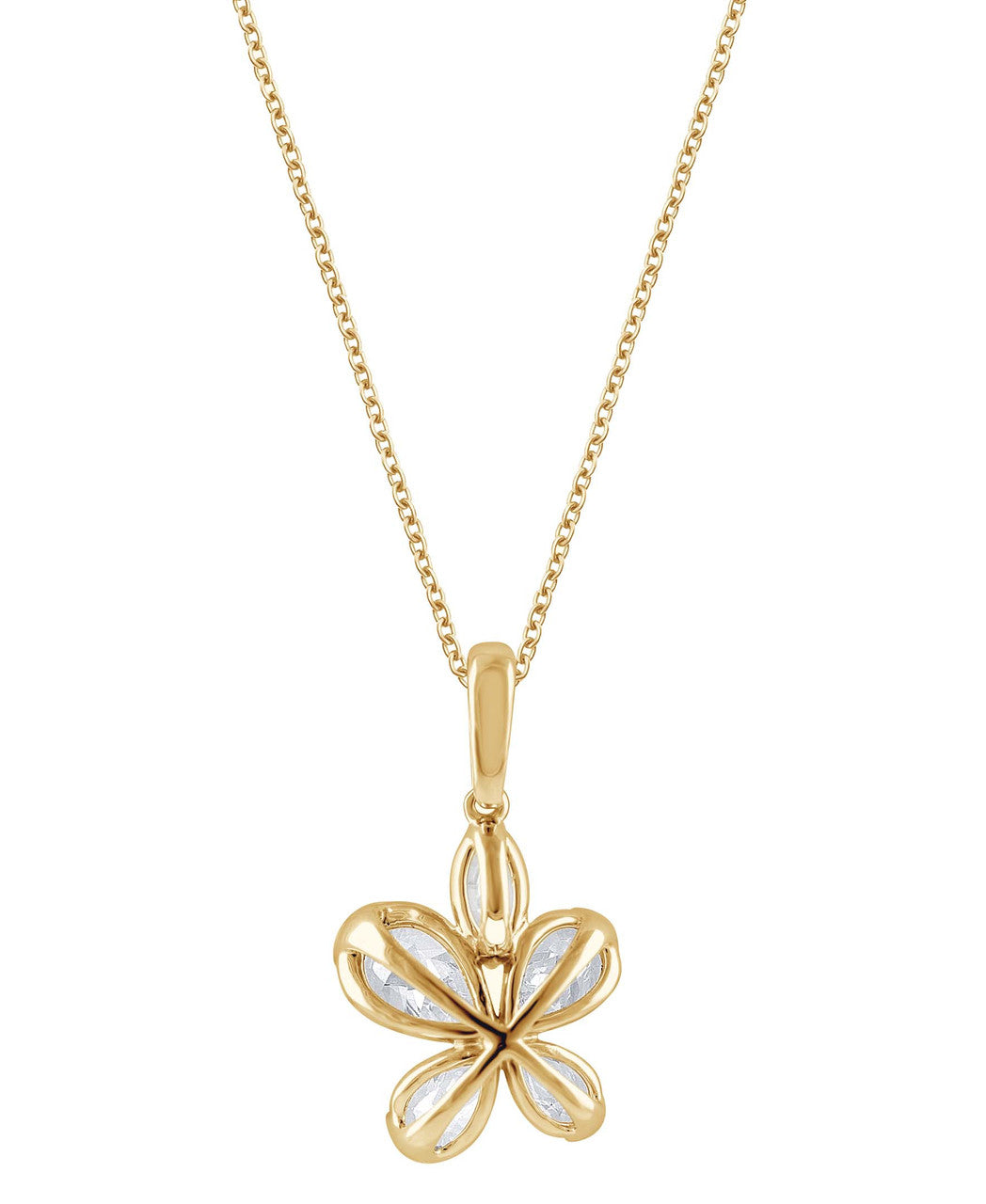 badgley-mischka-jewelry-butterfly-kette-gelbgold-14k image 3
