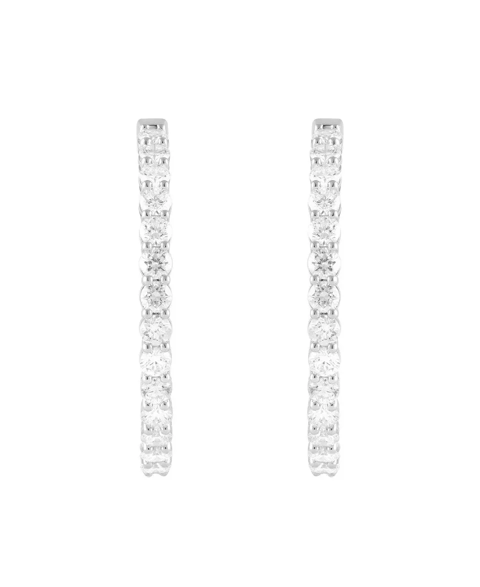 badgley-mischka-in-out-diamant-creolen-14k-wei-gold-34-mm image 1