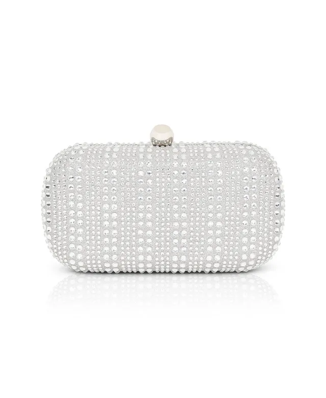 badgley-mischka-christy-minaudiere-clutch-silber-strass image 1