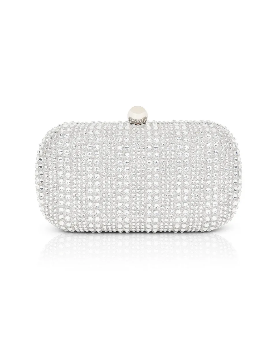 badgley-mischka-christy-minaudiere-clutch-silber-strass image 1