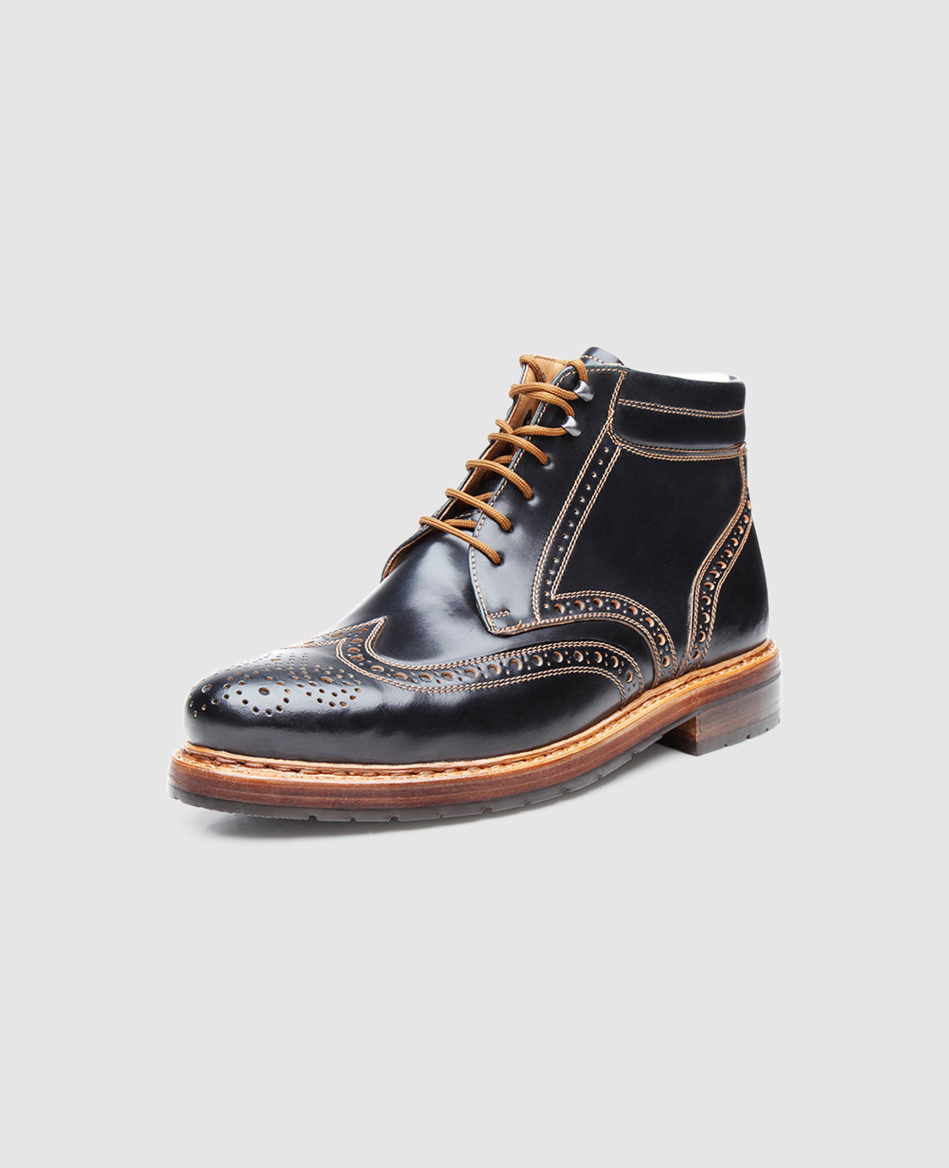 heinrich-dinkelacker-buda-full-brogue-c-boot-schwarz-cordovan-2 image 2