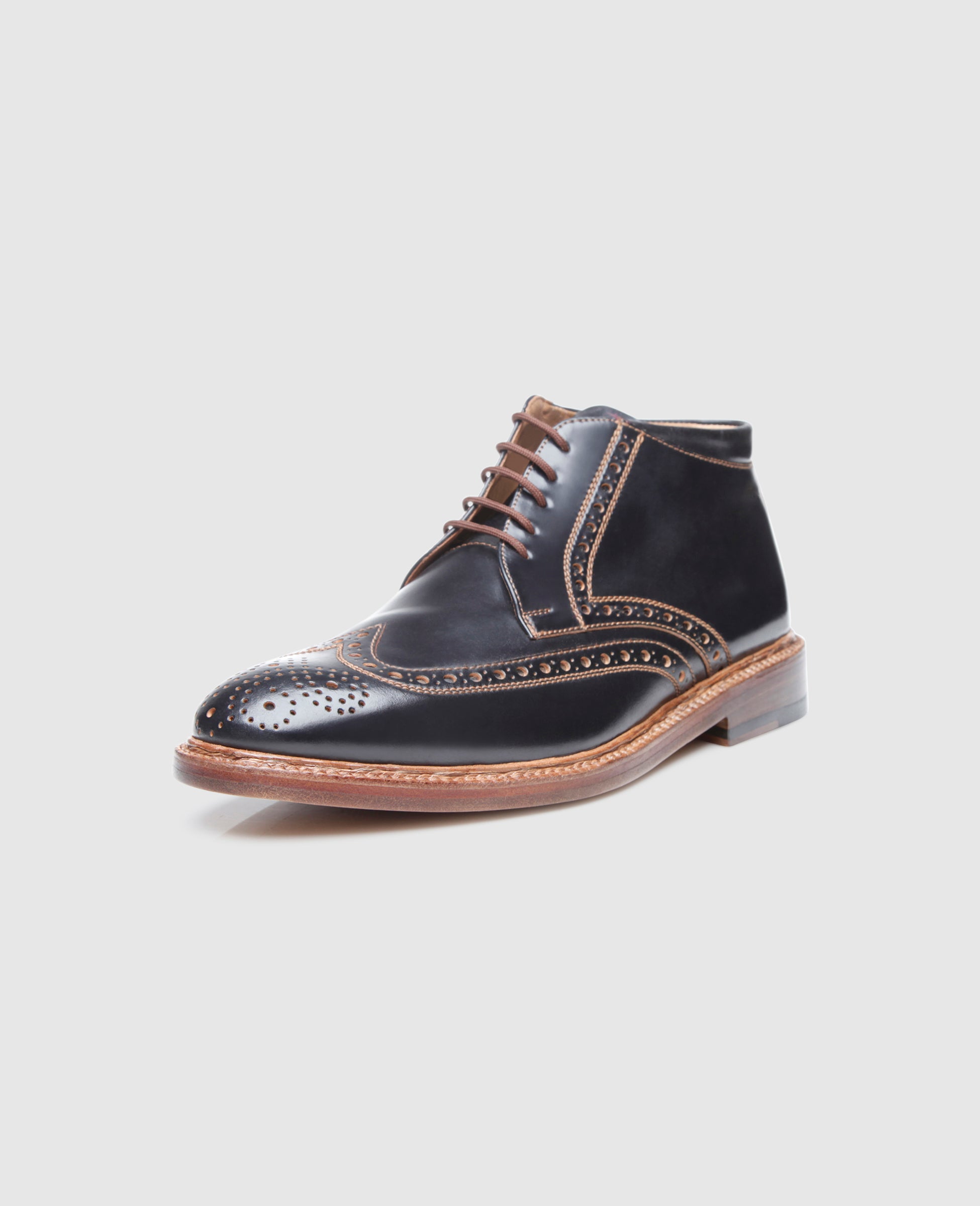 heinrich-dinkelacker-luzern-full-brogue-c-boot-schwarz-cordovan image 2