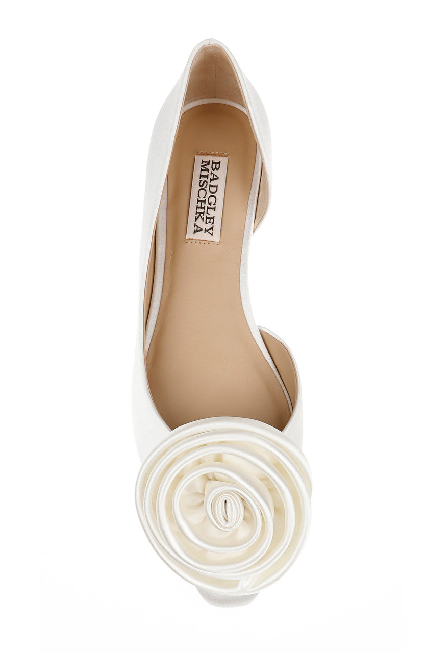 badgley-mischka-jana-d-orsay-ballerinas-schwarz-mit-blume image 5