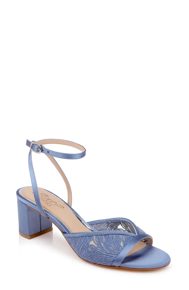 badgley-mischka-zaira-riemchensandalen-schwarz-satin-55mm image 1