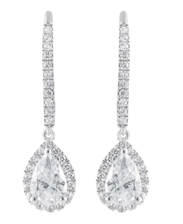 badgley-mischka-pear-drop-ohrringe-wei-gold-14k image 1