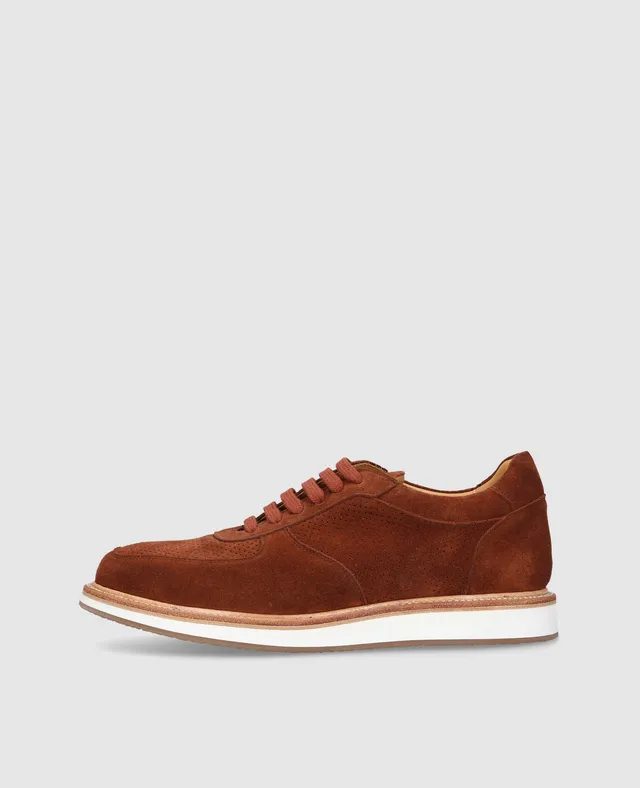 heinrich-dinkelacker-london-sneaker-v-sneaker-braun-veloursleder image 1