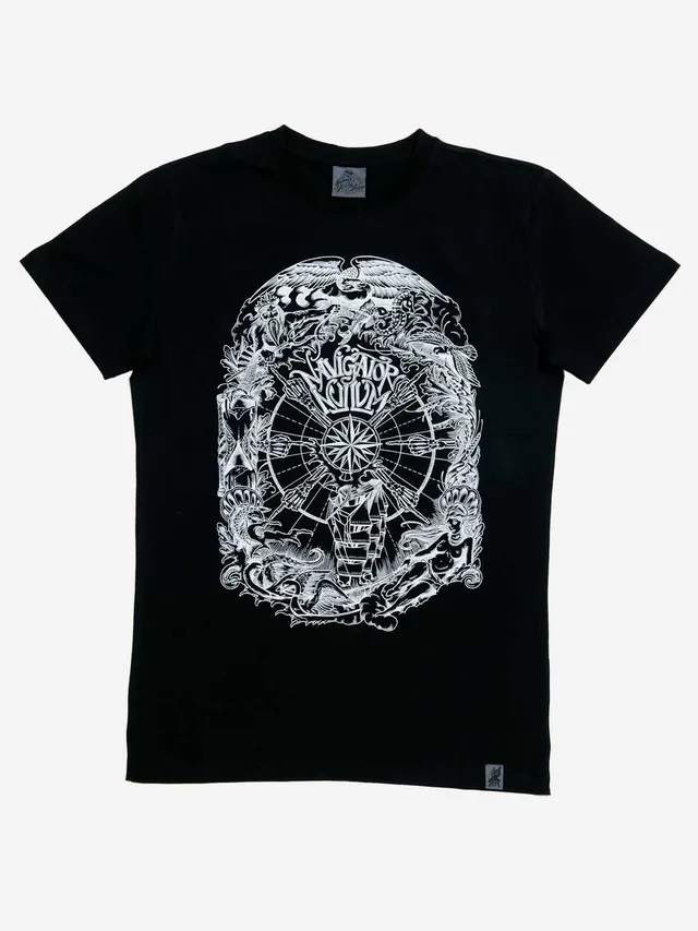 himmel-arsch-zwirn-navigator-nullum-t-shirt-herren-schwarz image 1