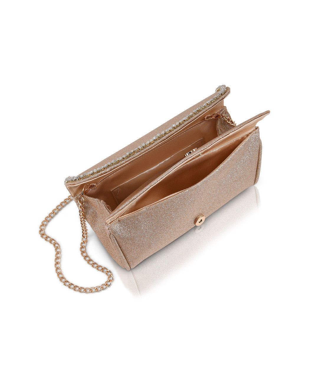 badgley-mischka-talia-satin-clutch-kristall-gold image 4