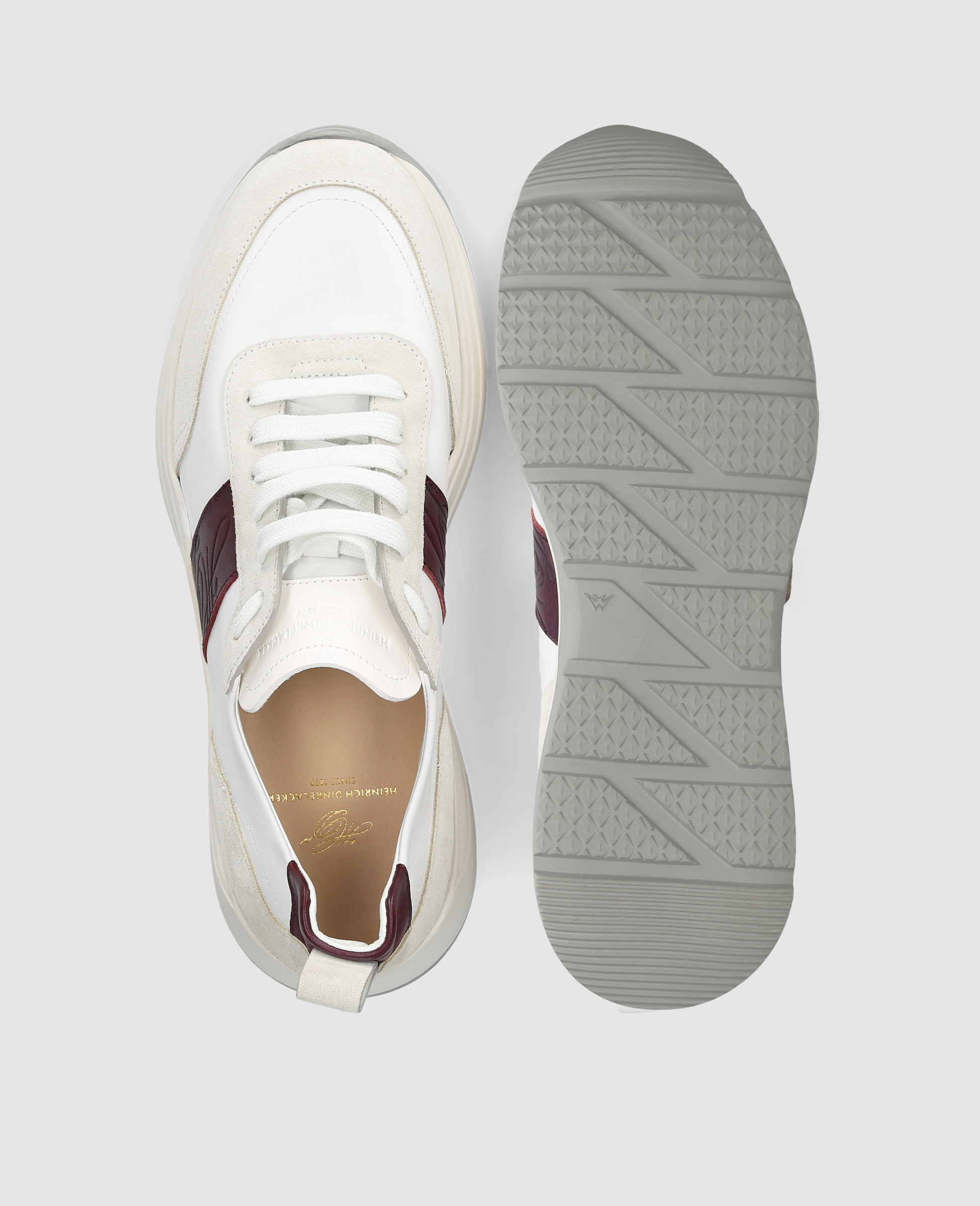 heinrich-dinkelacker-toronto-sneaker-cl-wei-bordo-kalbsleder image 8